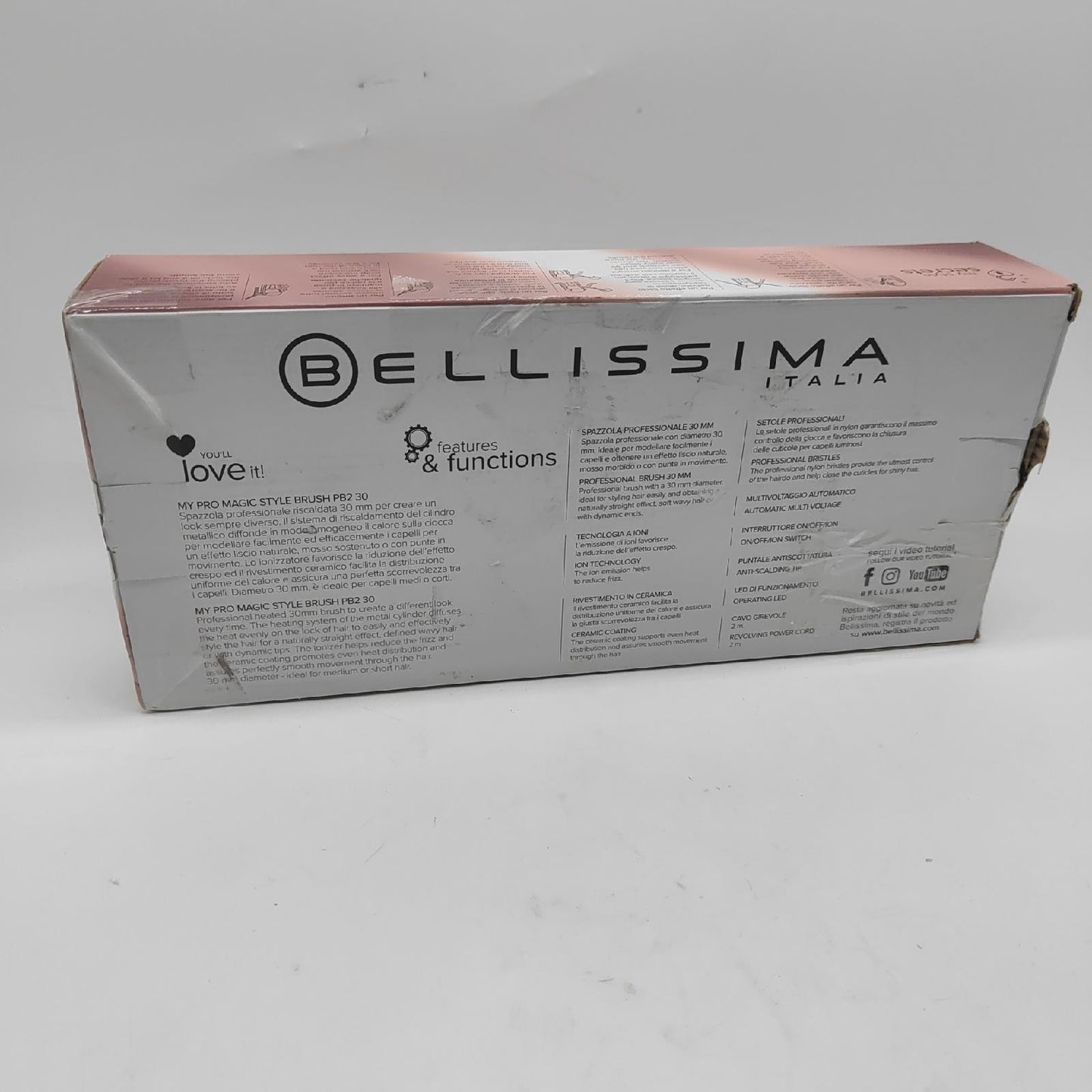 Imetec Bellissima Magic Style Brush PB2 30 Beheizte Haarbürste Haarstyling Effizient