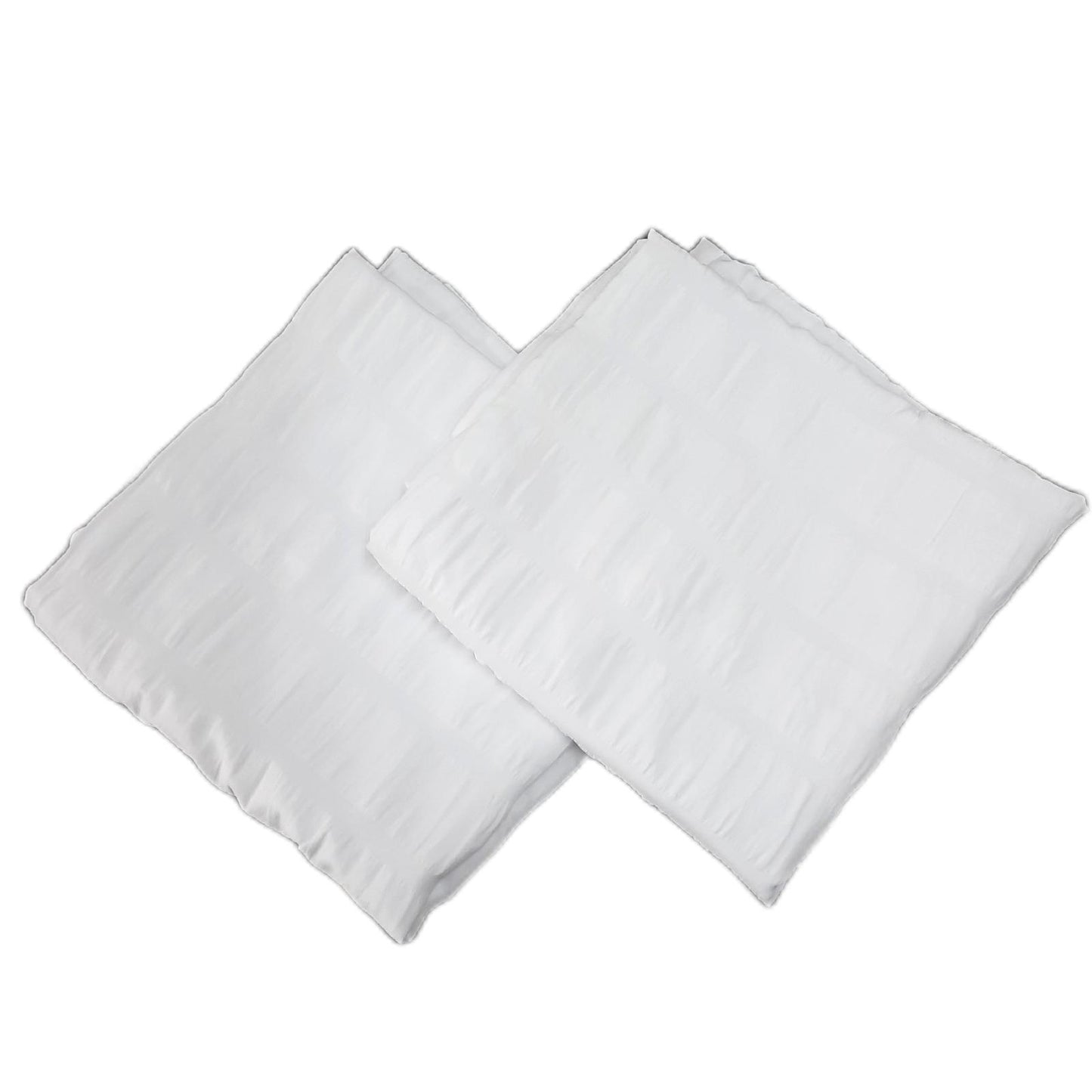 Freyamy Kissenbezug Heimtextilien Seersucker 40x80cm Weiß Geprägt Streifen Set Deko