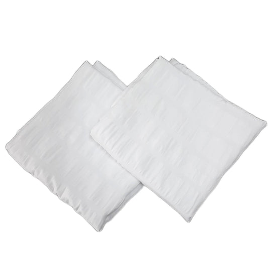 Freyamy Kissenbezug Heimtextilien Seersucker 40x80cm Weiß Geprägt Streifen Set Deko