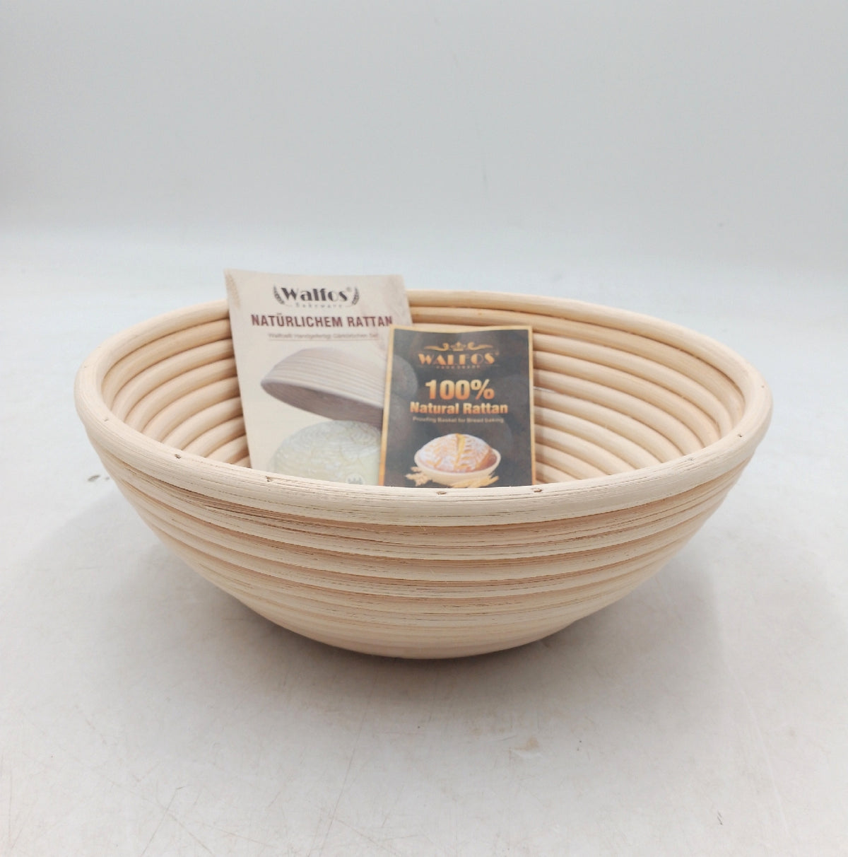 Gärkörbchen Gärkorb zum Brotbacken Rundes Banneton Ø 25 cm Set Walfos