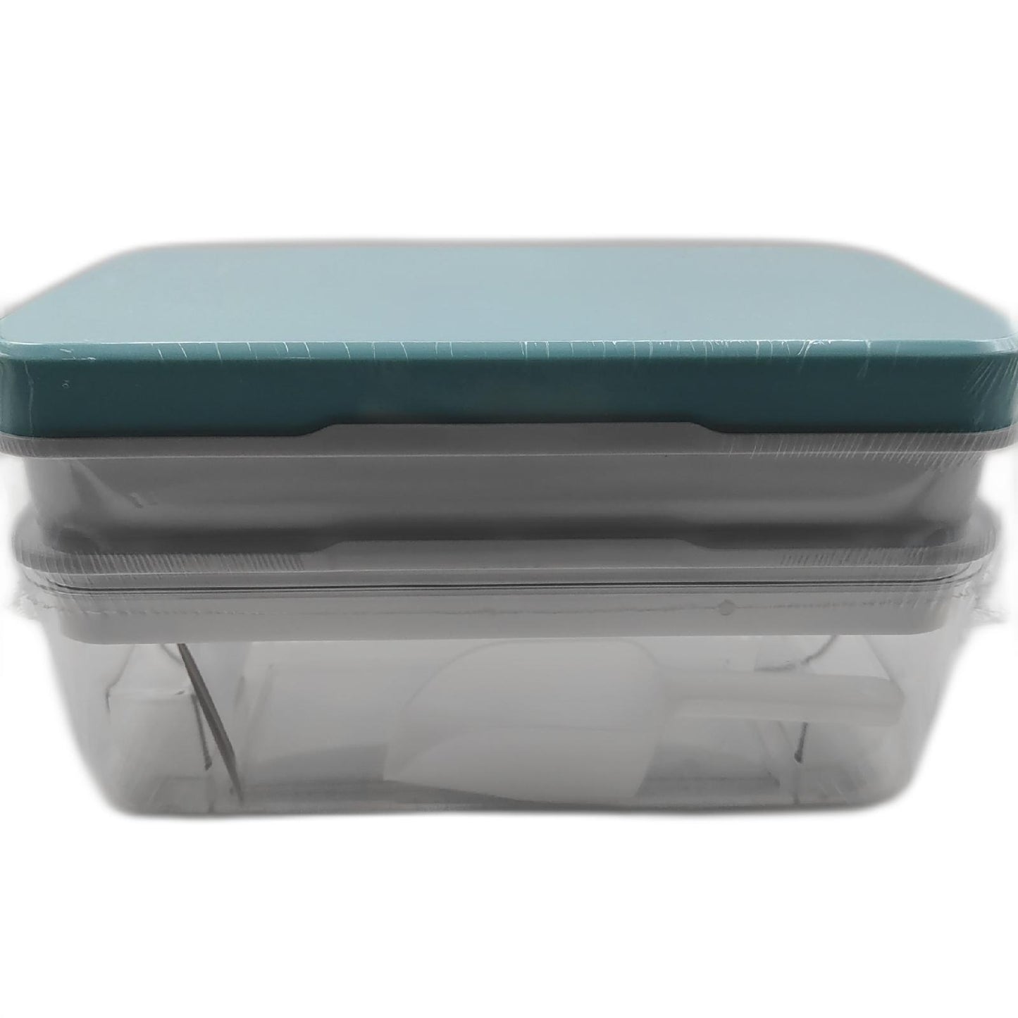 Eiswürfelform Eiswürfelbehälter Küchenhelfer 64 Eiswürfel Eiswürfelform Deckel 2 Tablett praktisch