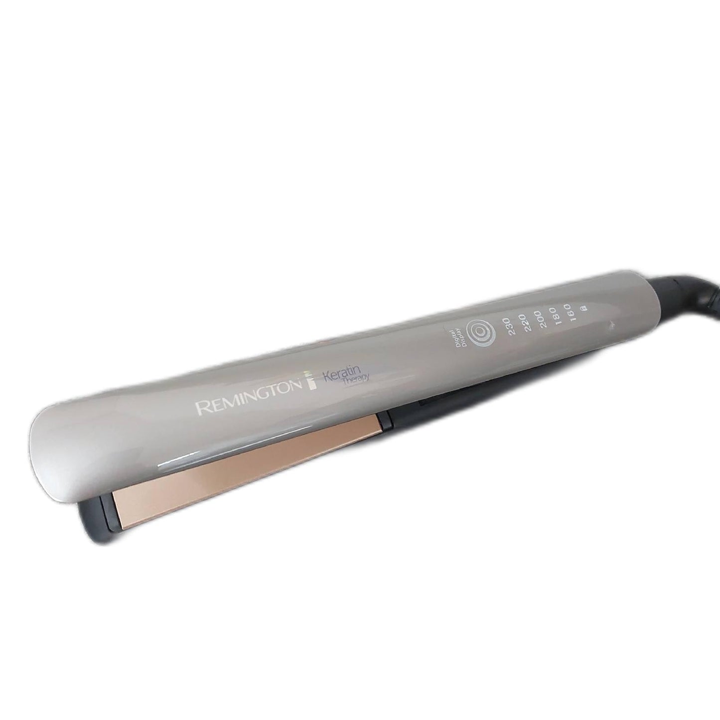 Remington Glätteisen Profi [Hitzeschutzsensor um Haarschäden zu verringern] Keratin Protect (hochwertige Keratin-Keramikbeschichtung mit Mandelöl) Digitales Display, 160-230°C, Haarglätter S8593