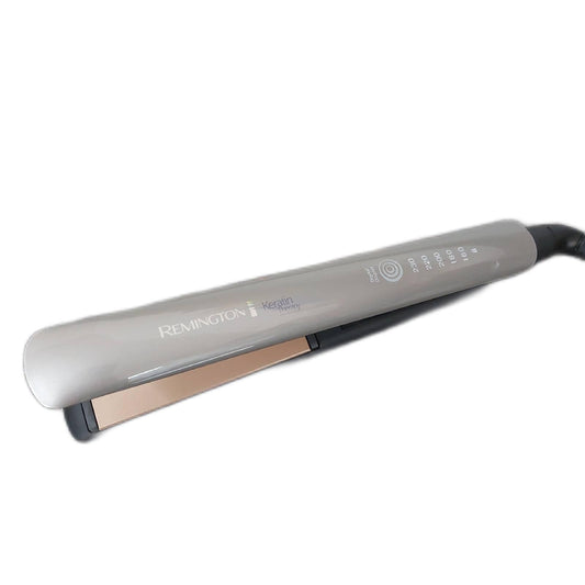 Remington Glätteisen Profi [Hitzeschutzsensor um Haarschäden zu verringern] Keratin Protect (hochwertige Keratin-Keramikbeschichtung mit Mandelöl) Digitales Display, 160-230°C, Haarglätter S8593