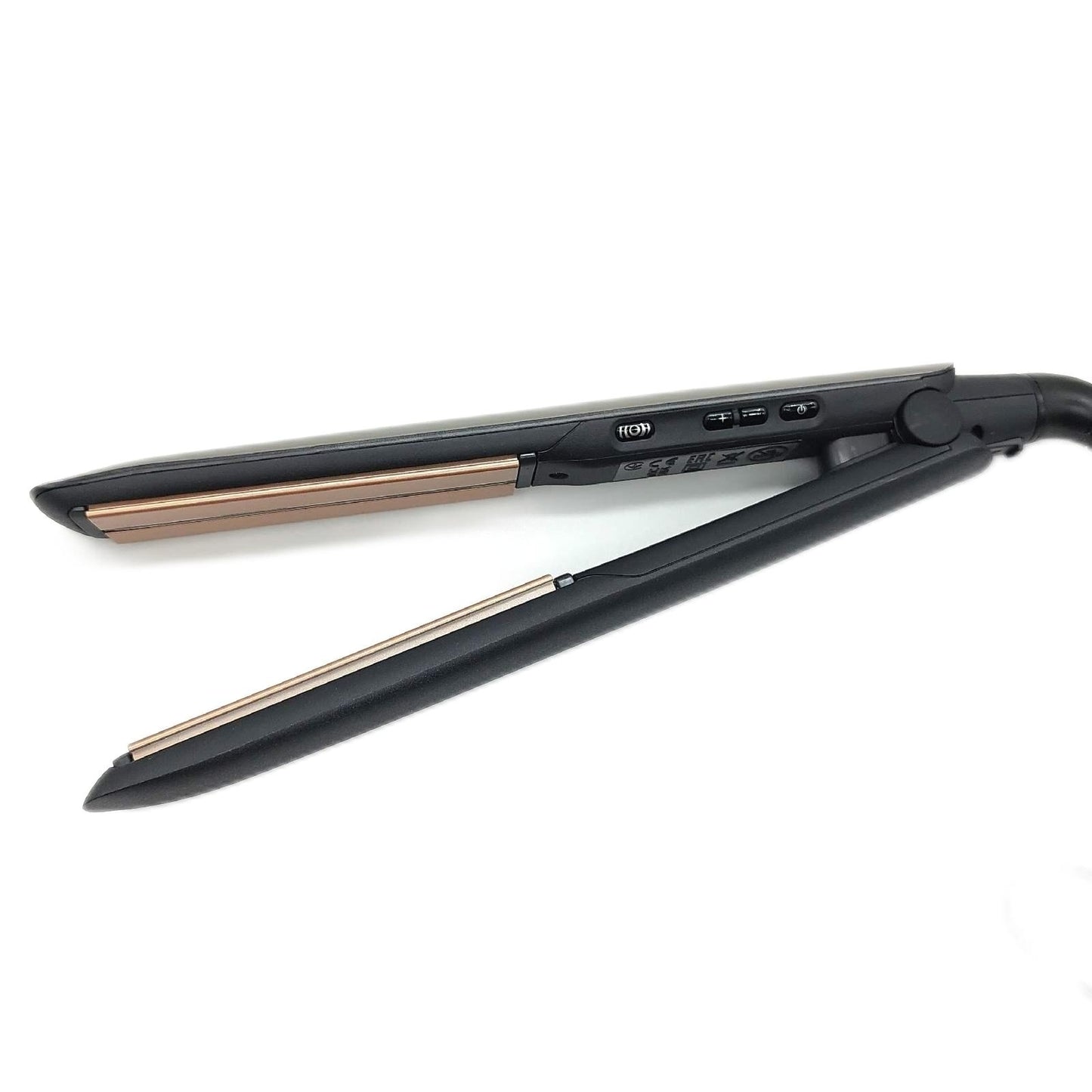 Remington Glätteisen Profi [Hitzeschutzsensor um Haarschäden zu verringern] Keratin Protect (hochwertige Keratin-Keramikbeschichtung mit Mandelöl) Digitales Display, 160-230°C, Haarglätter S8593