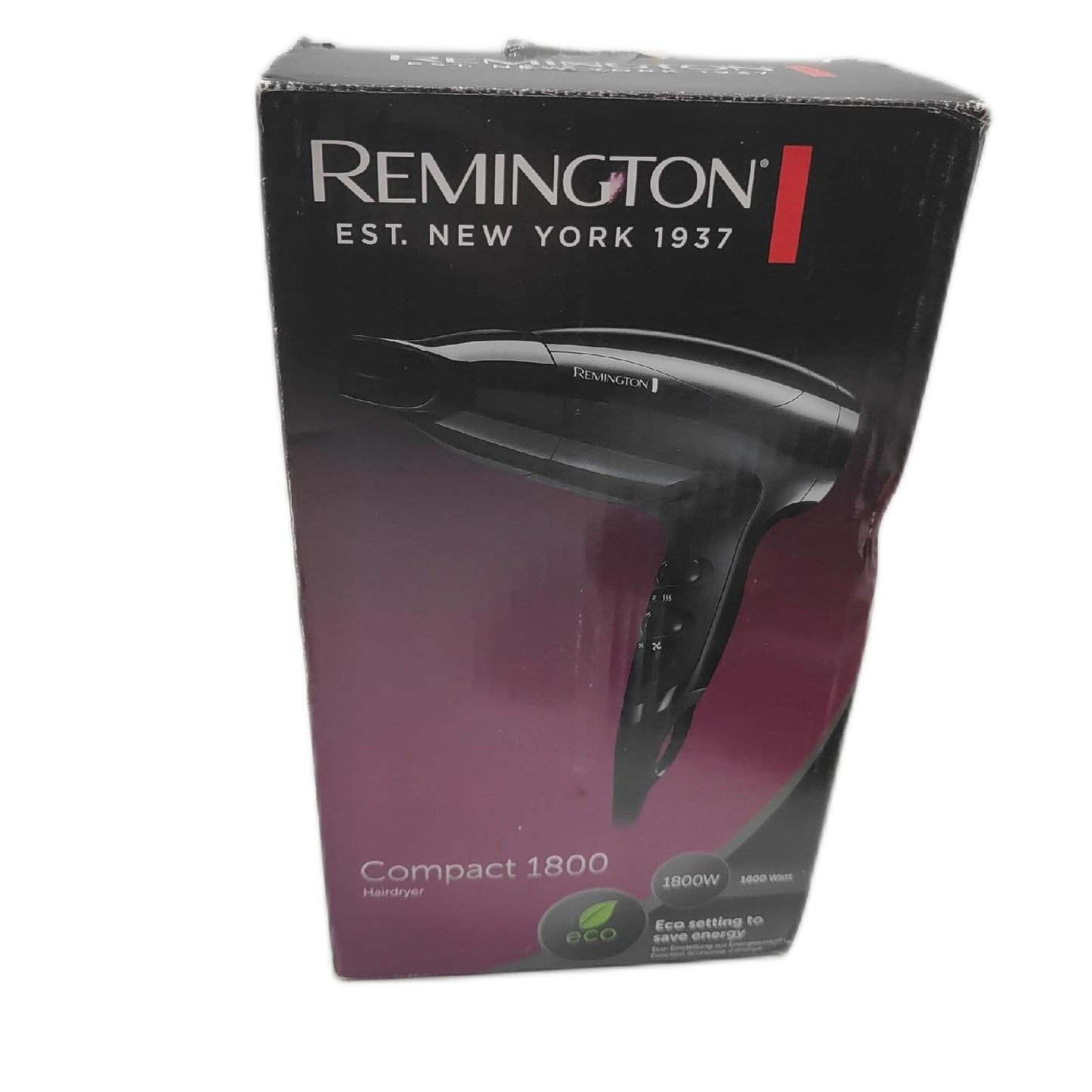 Remington Haartrockner Stylingzubehör Compact D5000 1800 Watt schwarz praktisch unterwegs