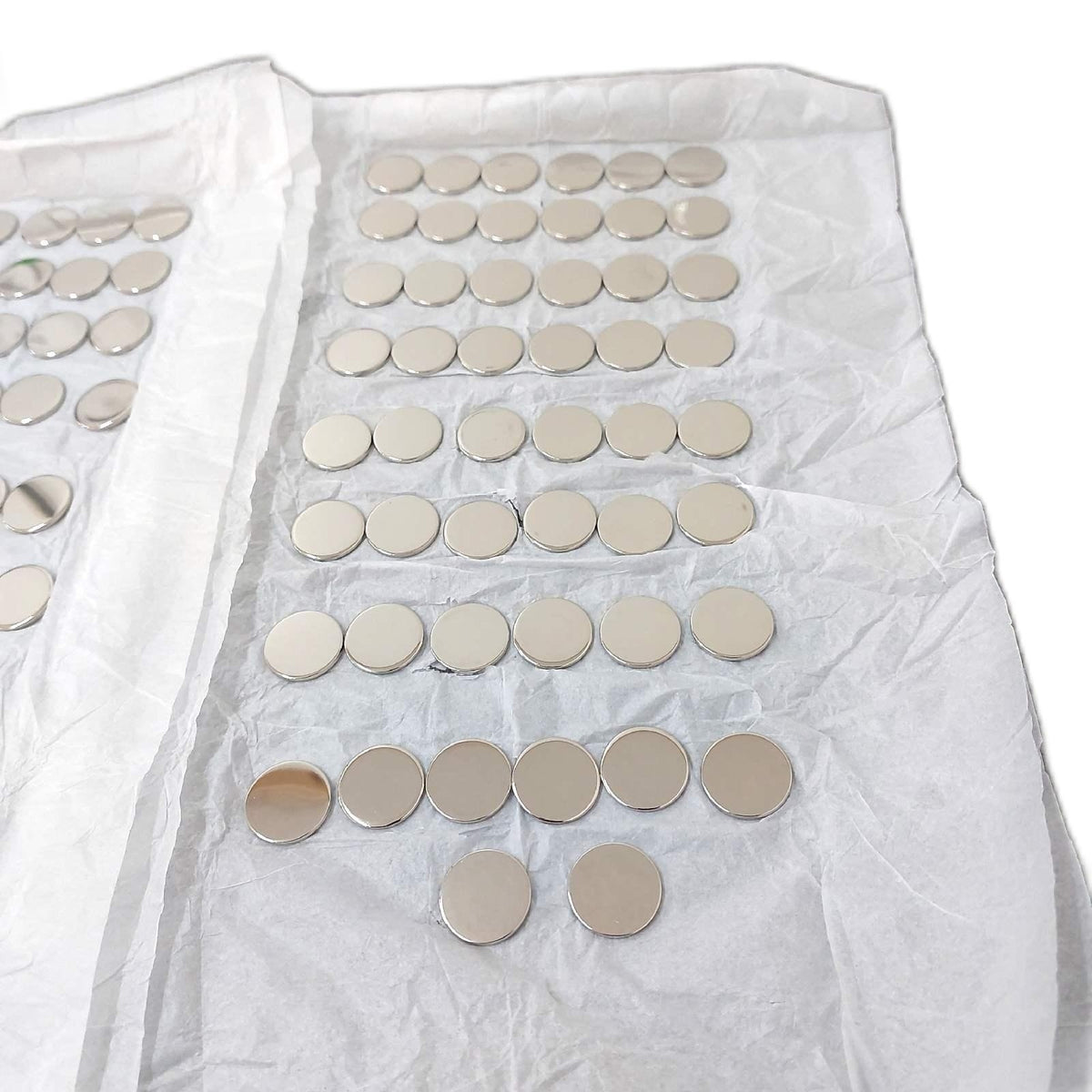100 Einkaufswagenchips Metall ohne Aufdruck unbedruckt 98 Stück