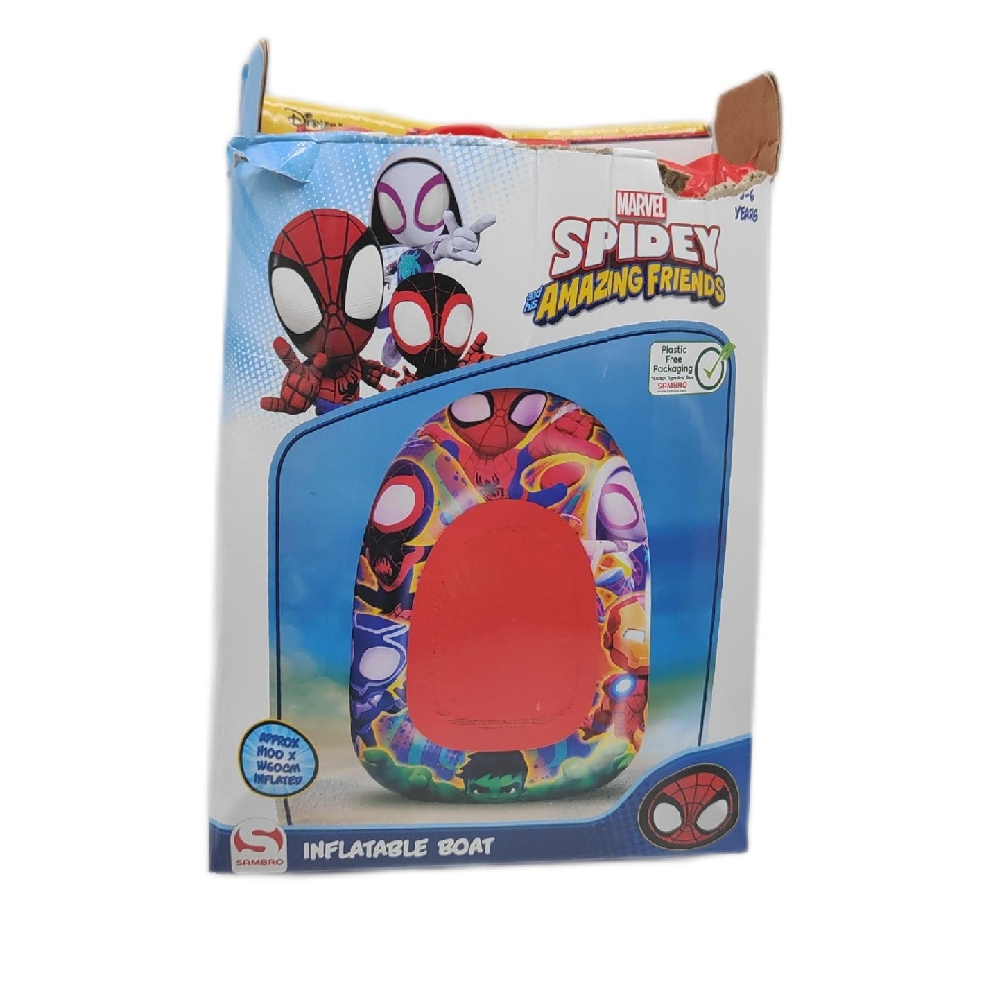 Marvel Spidey Schlauchboot Poolspielzeug Kinderschwimmer Wasserspaß Sommerangebot Schwimmbadspaß