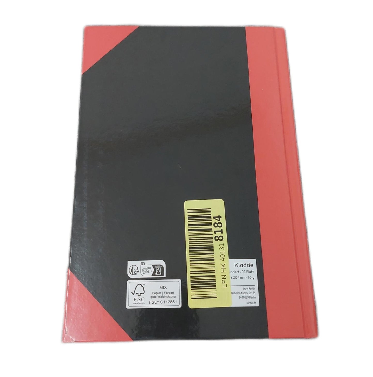 Idena Heft Schreibwaren DIN A5 96 Blatt 70 g m2 kariert Hardcover Schule Büro