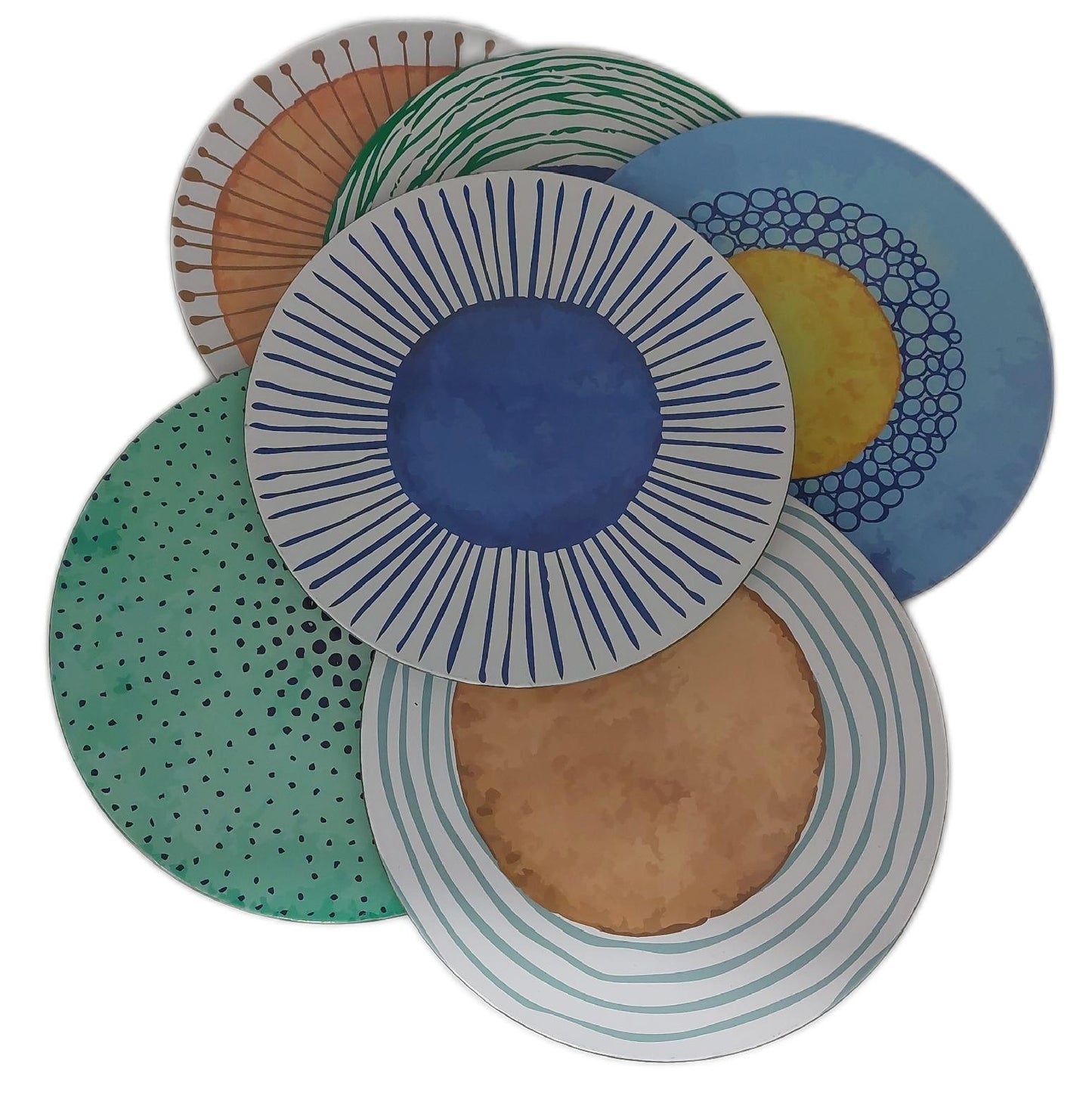 Marea Tellerset Tischgeschirr Kunststoff 33 cm Sammlerstück Home Decor Essgeschirr