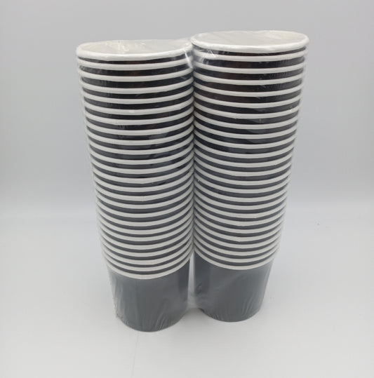 MATICAN Einwegbecher Trinkbecher Küchenzubehör 325 ml stabil schwarz ideal für Heißes