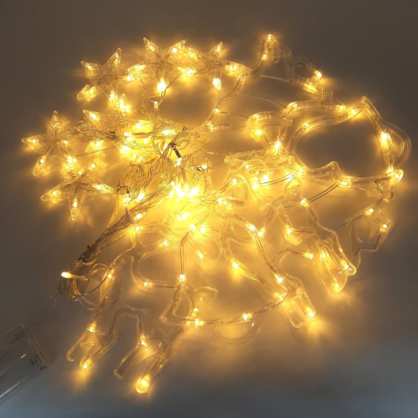 Aluusy Lichterkette Lichtervorhang Weihnachten 2025 USB Batterie Stromversorgung festlich warm