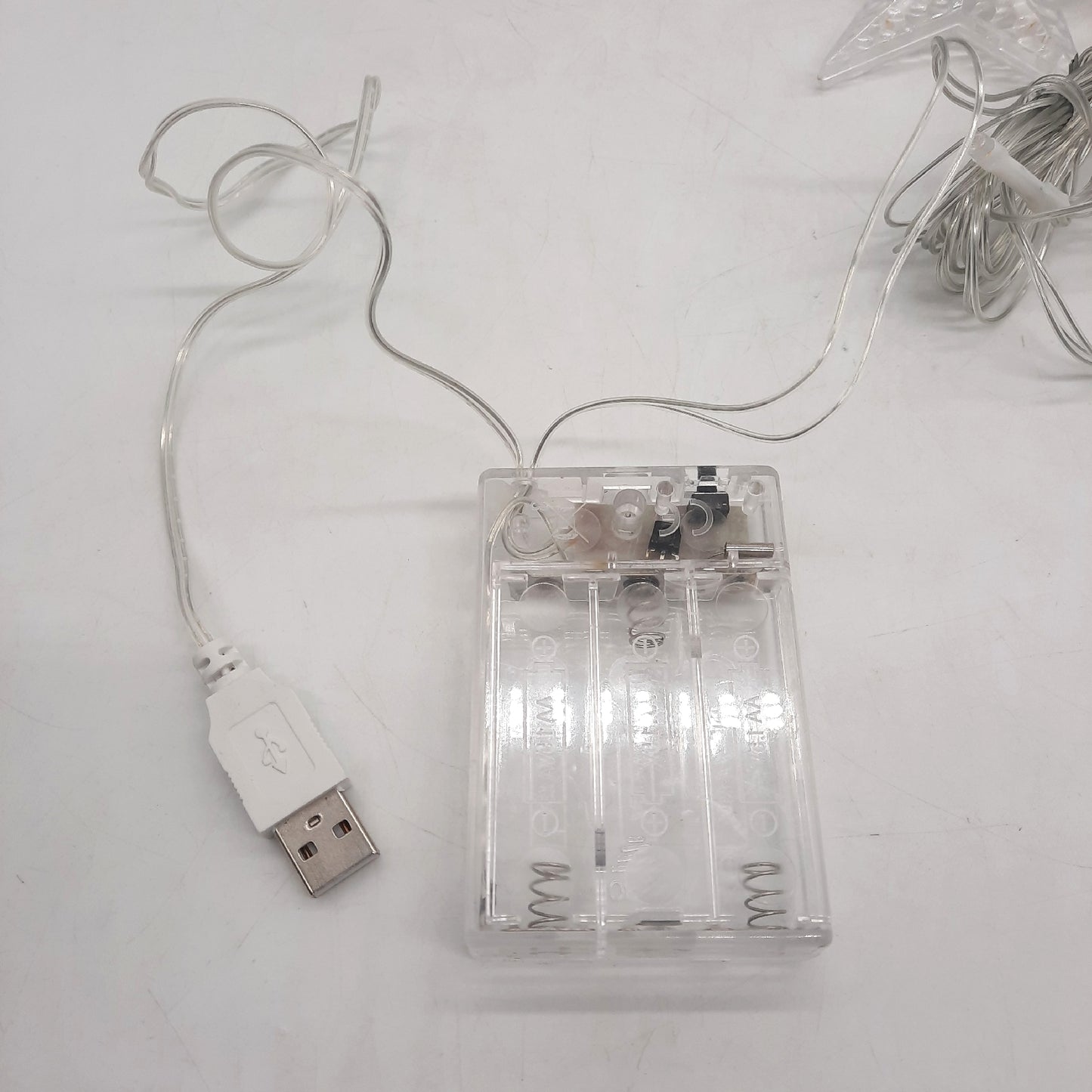 Aluusy Lichterkette Lichtervorhang Weihnachten 2025 USB Batterie Stromversorgung festlich warm