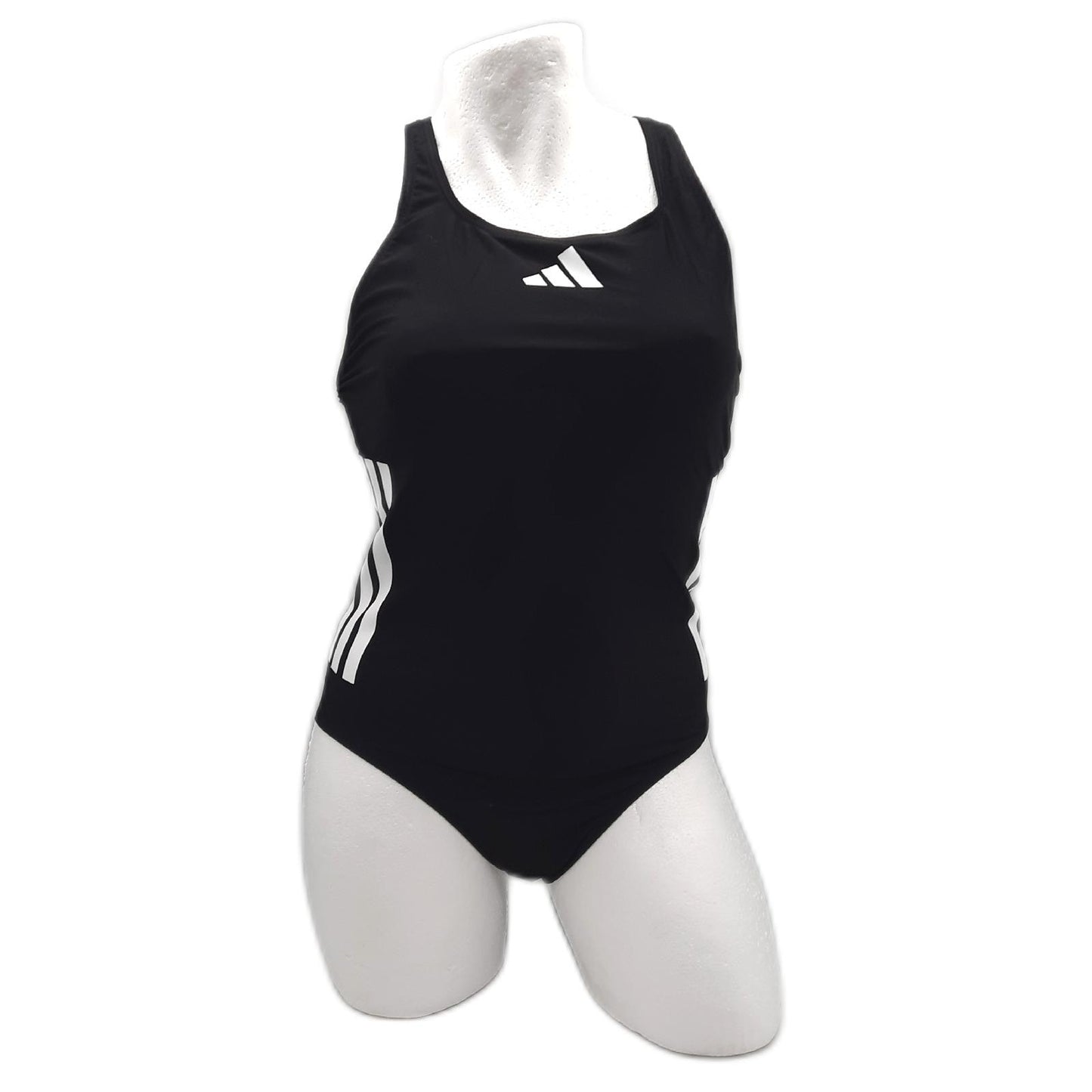 Adidas Badeanzug Damen Sportbekleidung 3 Stripes C Back Schwarz Weiß Fitness Schwimmen