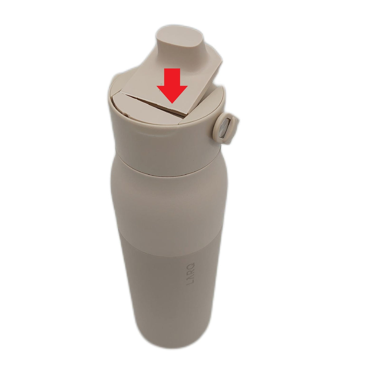LARQ ST Trinkflasche Edelstahl Isoflasche Deckel beschädigt innen Ablagerungen