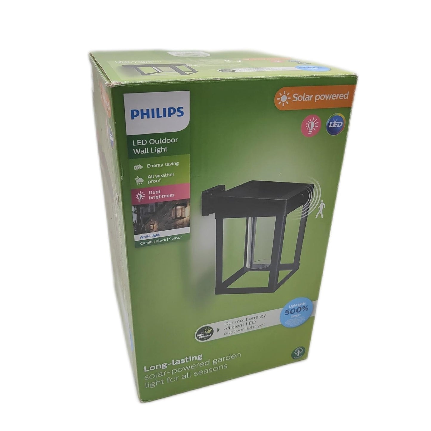 Philips Wandleuchte Outdoor Beleuchtung Camill Dual Bright Sensor Effizient Solar