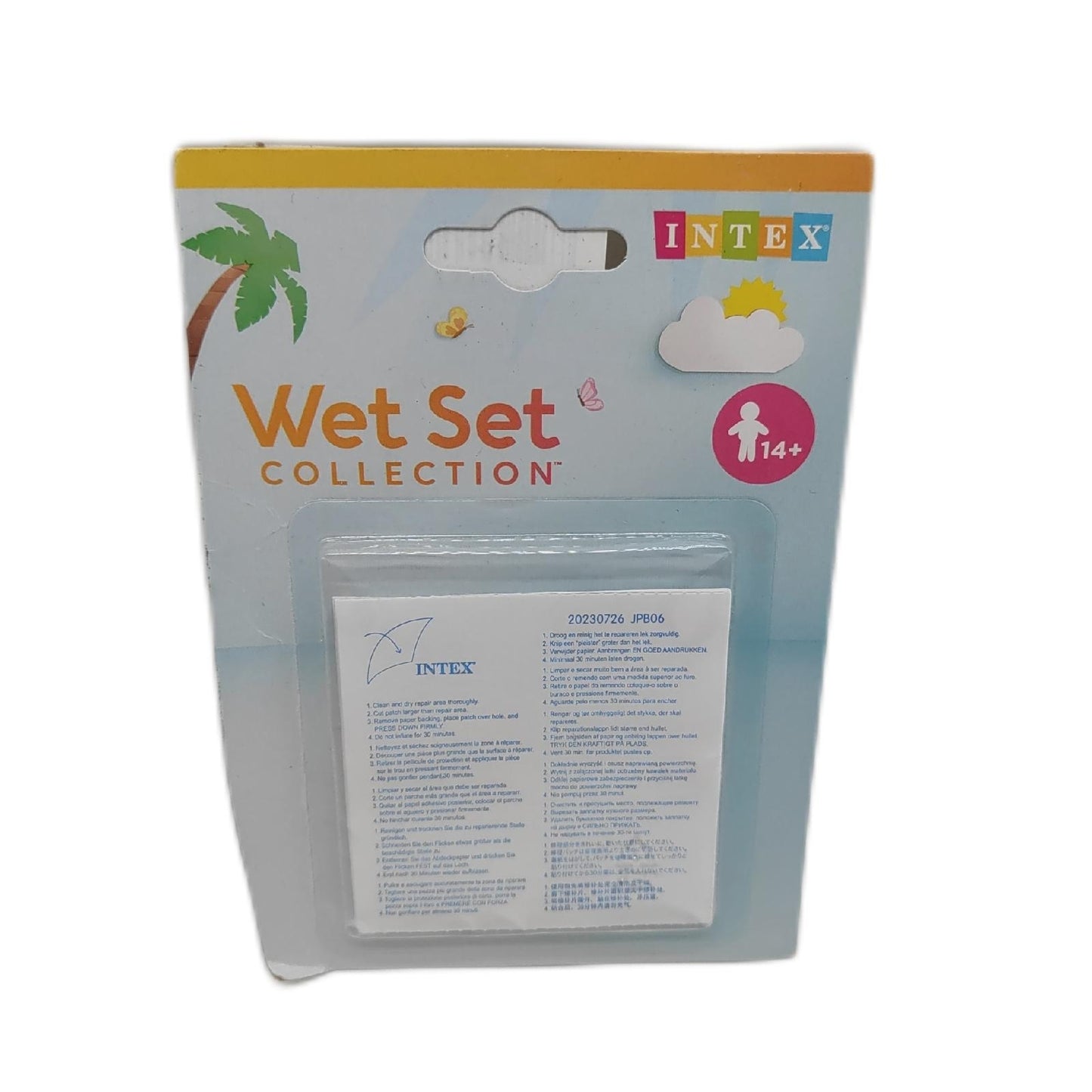 Intex Pool Reparaturflicken Poolzubehör Pools 7 x 7 cm transparent langlebig dicht