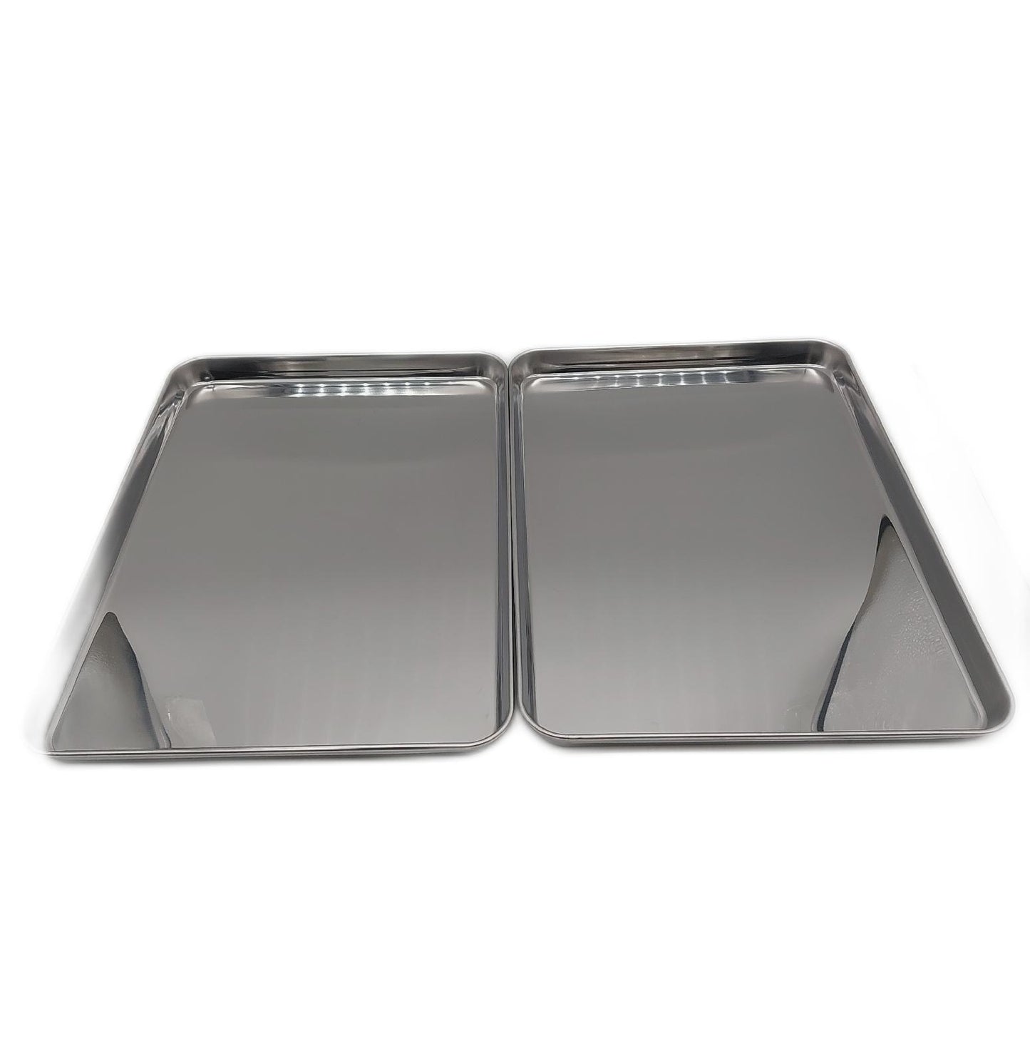 Wildone Backblech Backzubehör Ofenblech Set 2 Edelstahl Größe 44 x
