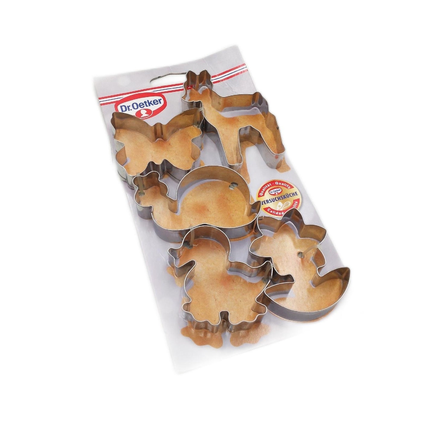Dr Oetker Ausstecher Backzubehör Waldzauber 5 teiliges Set Edelstahl Ostern Kreativspaß