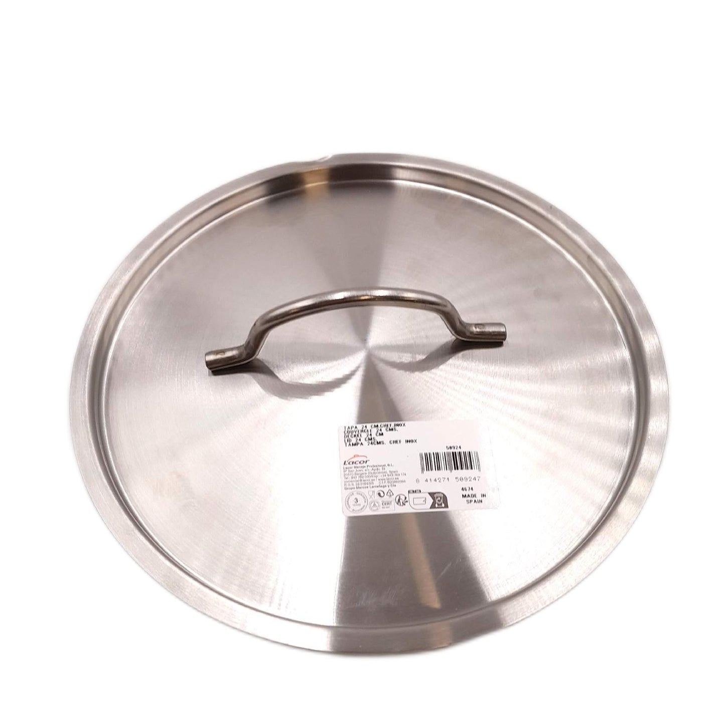 Lacor Deckel Kochgeschirr Küchenzubehör 24 cm Tapa Ersatzteil Kante
