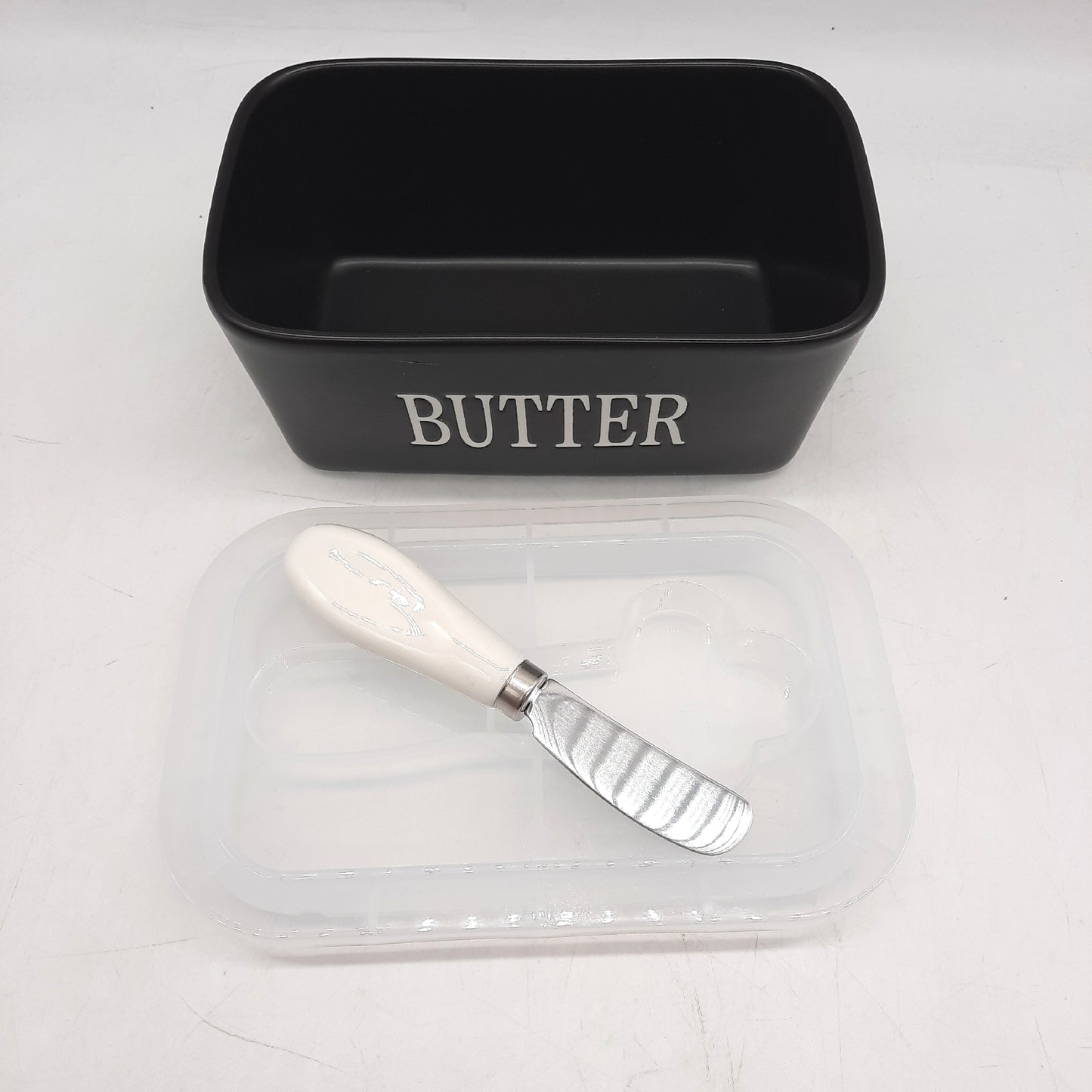 Besmeety Butterdose Küchenzubehör Geschirr Keramik elegant klassisch Küchendeko