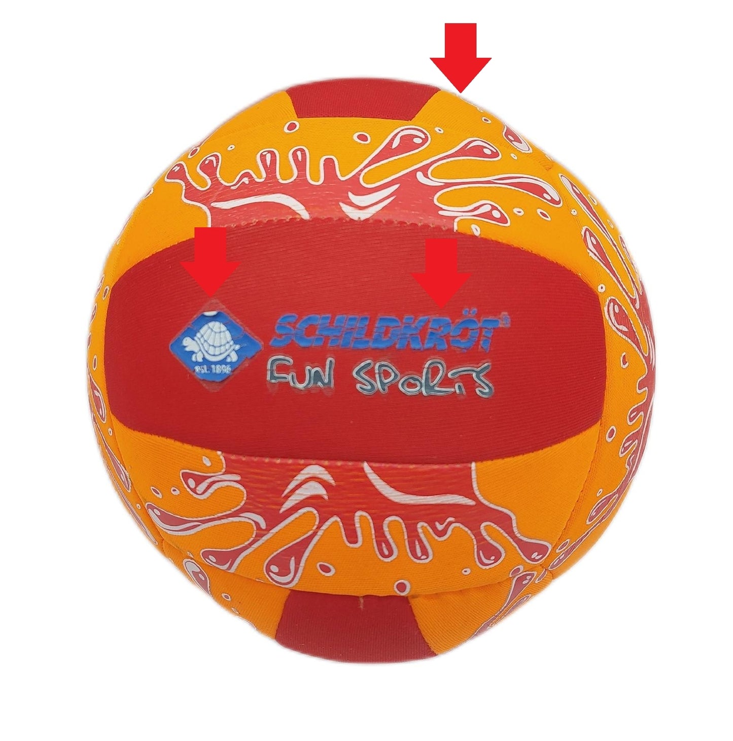 Schildkrot Volleyball Strandball Ballsport Funsports Neopren Team Beachball Beachspaß