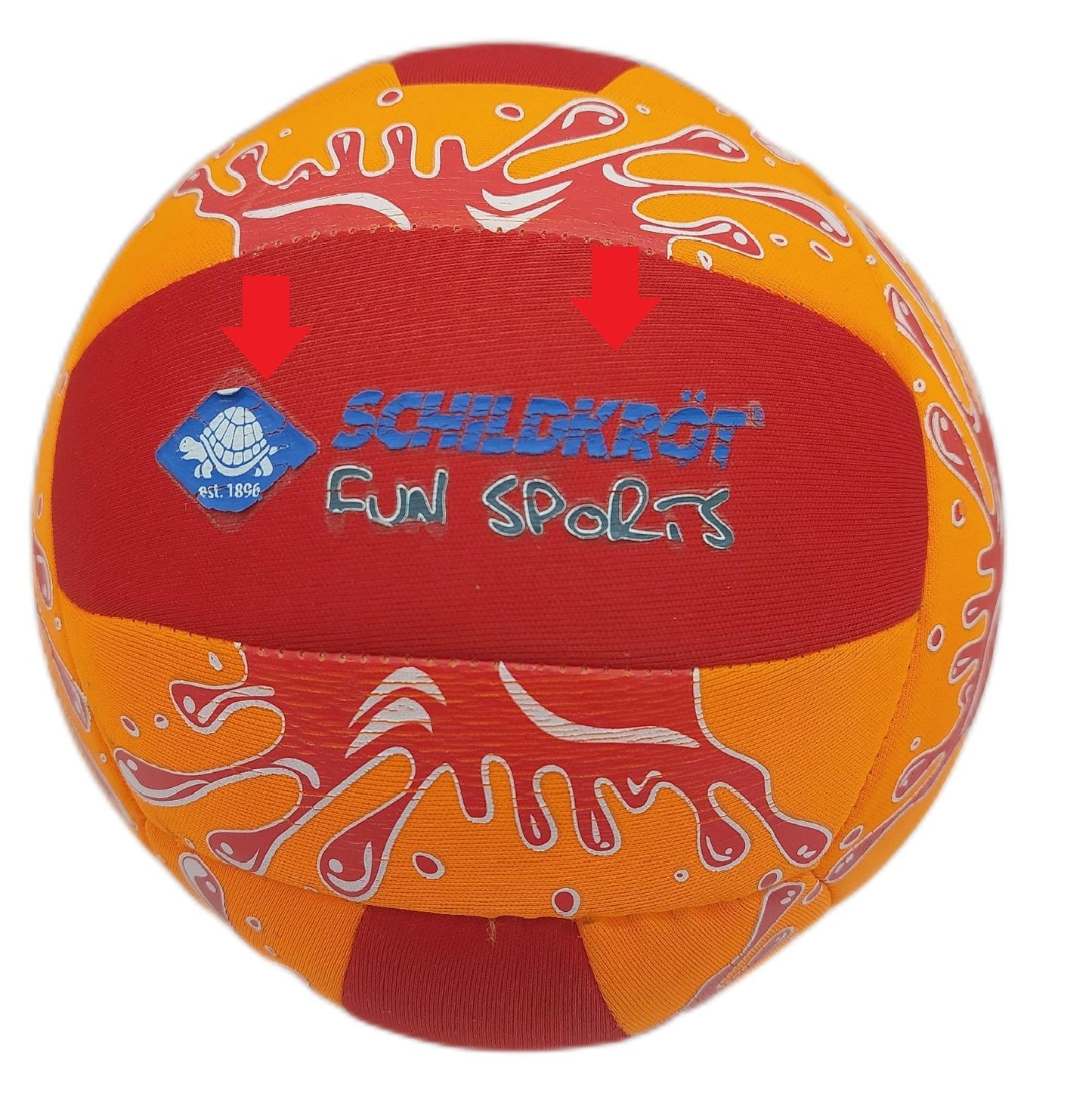 Schildkrot Volleyball Strandball Ballsport Funsports Neopren Team Beachball Beachspaß