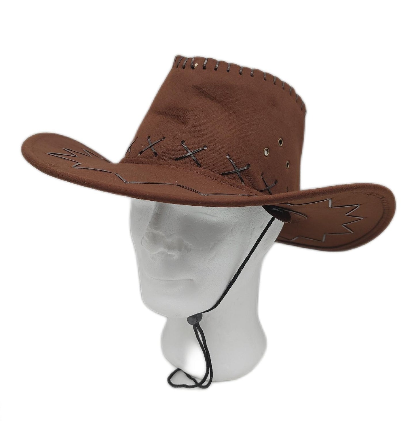 Relaxdays Cowboyhut Westernhut Erwachsene Westernstyle Fasching Karneval Party Accessoire