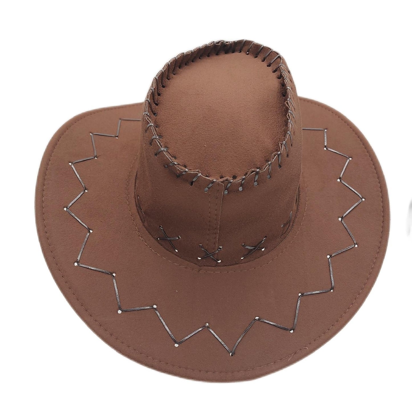 Relaxdays Cowboyhut Westernhut Erwachsene Westernstyle Fasching Karneval Party Accessoire