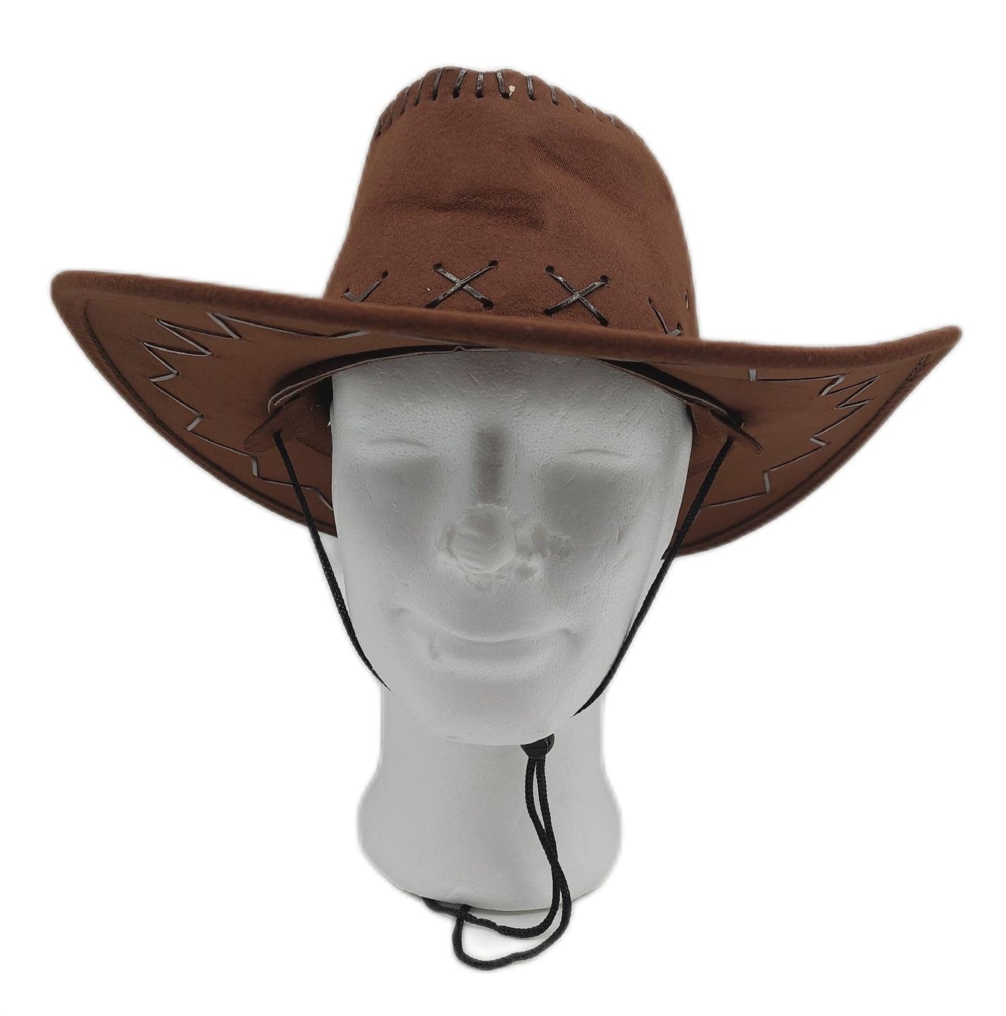 Relaxdays Cowboyhut Westernhut Erwachsene Westernstyle Fasching Karneval Party Accessoire