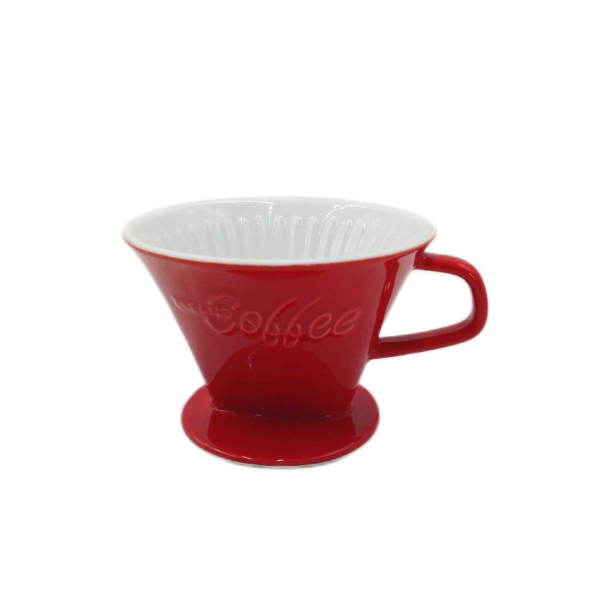 Creano Porzellan Kaffeefilter Filter Größe 4 Filtertüten Gr 1x4 Rot Filterpapier