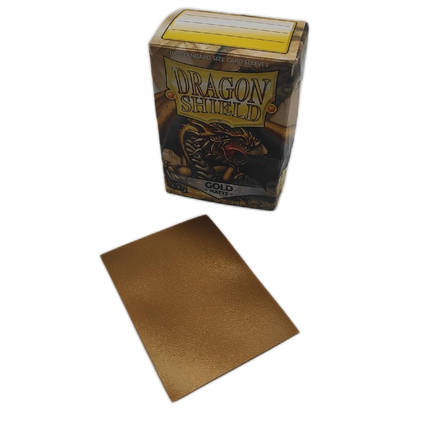 Arcane Tinman Ärmel Hüllen Drachenschild Matte Gold Standard 100 Stück Schutzkarten