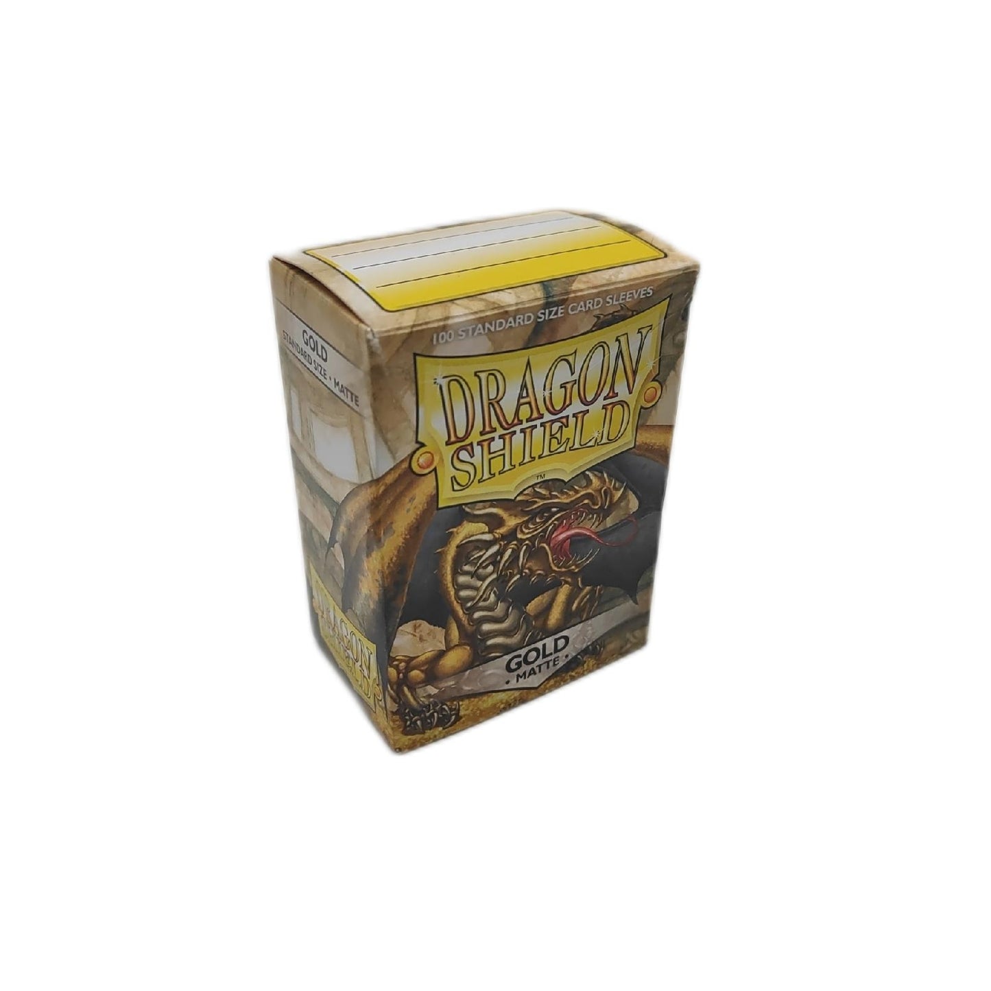 Arcane Tinman Ärmel Hüllen Drachenschild Matte Gold Standard 100 Stück Schutzkarten