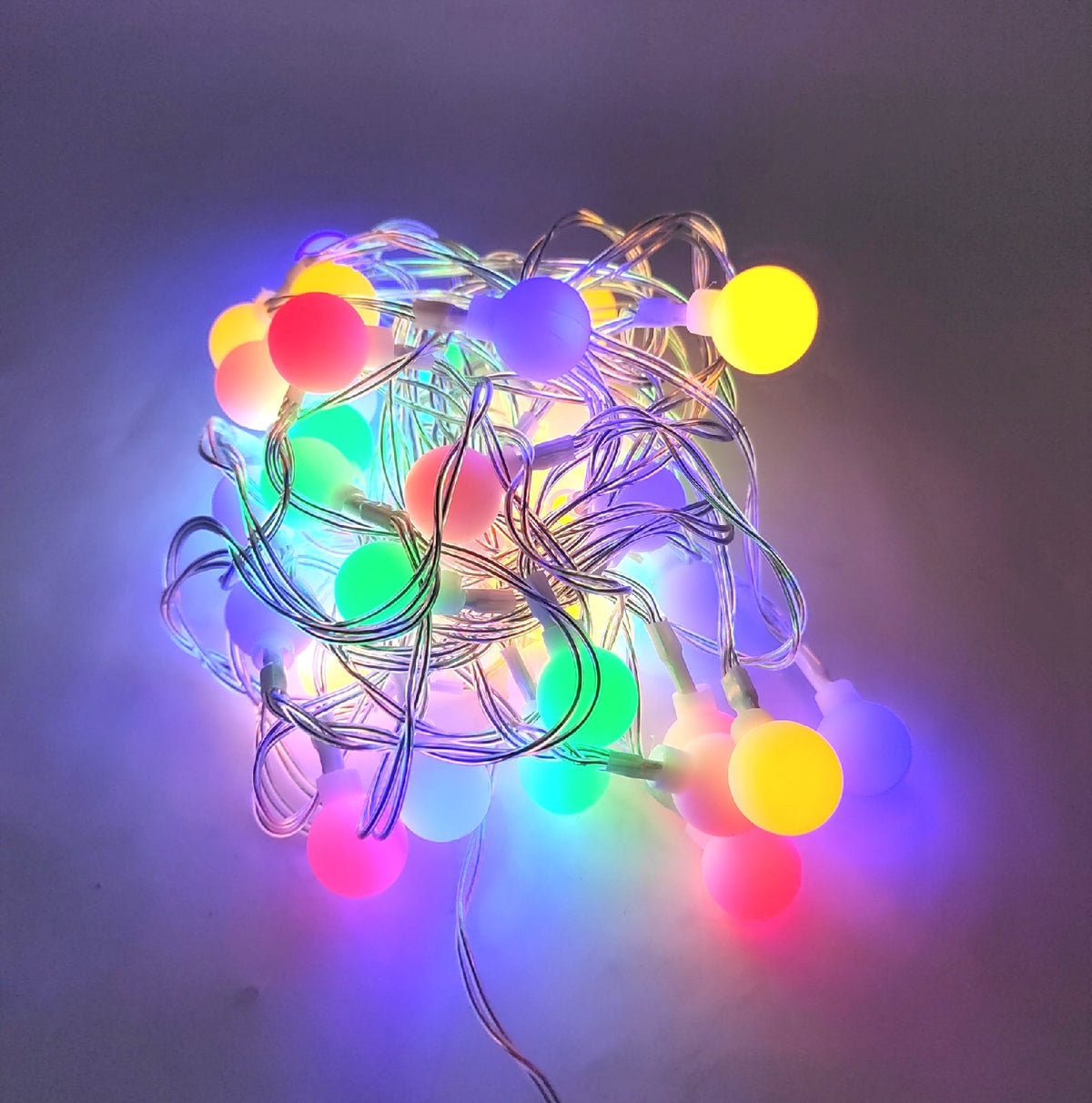 AGOTD Lichterkette LED Kugel Beleuchtung 40 LED 5 Meter batterieb