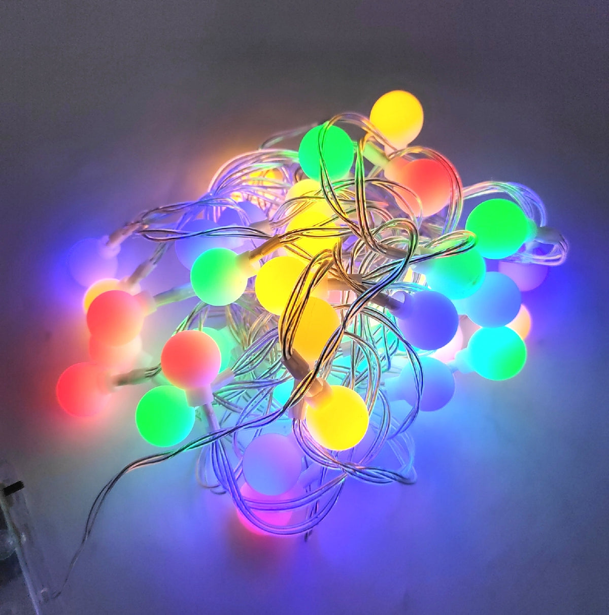 AGOTD Lichterkette LED Kugel Beleuchtung 40 LED 5 Meter batterieb