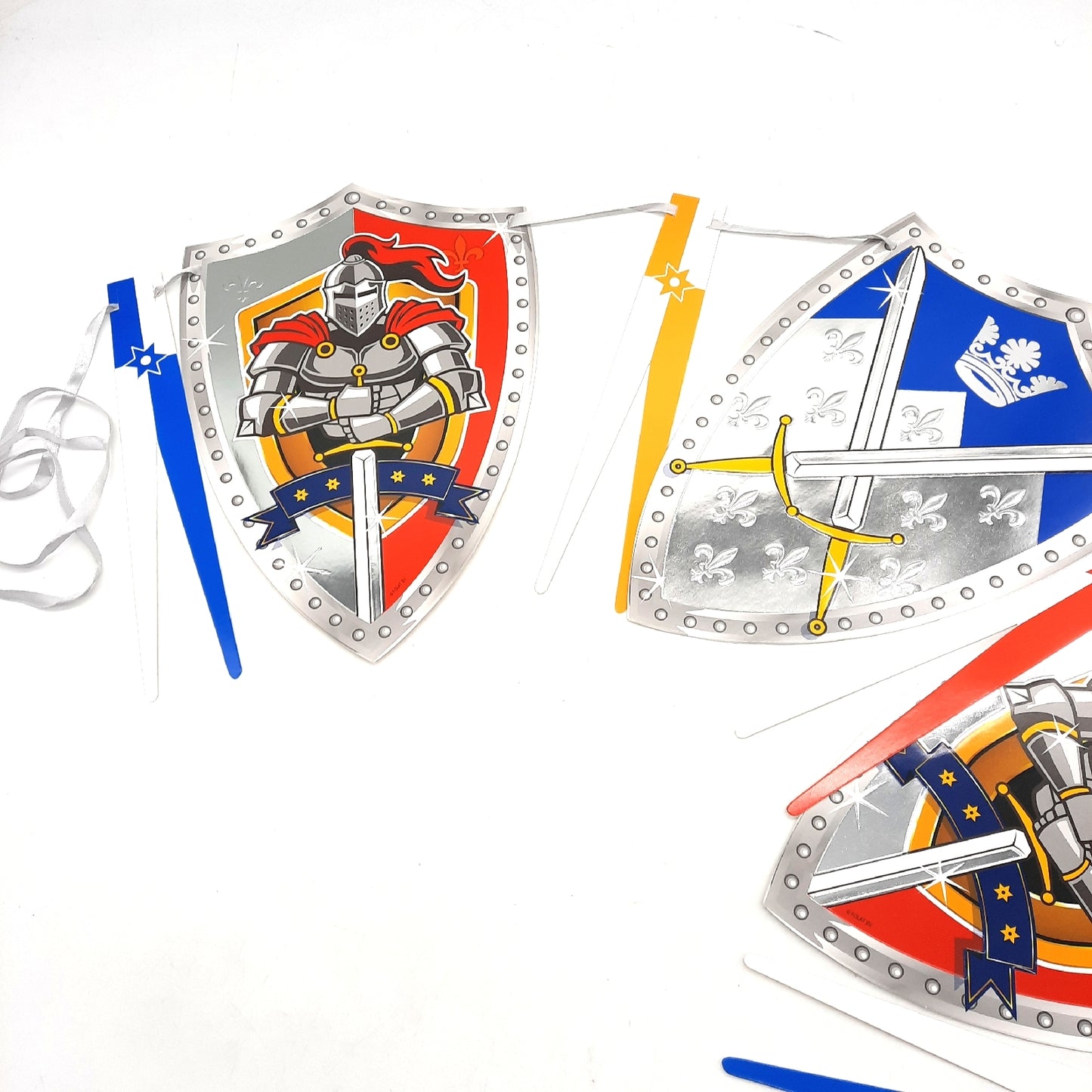 Folat Wimpelkette Party Dekoration Knights 6 Meter Burg Ritterfest Fahnenlinie