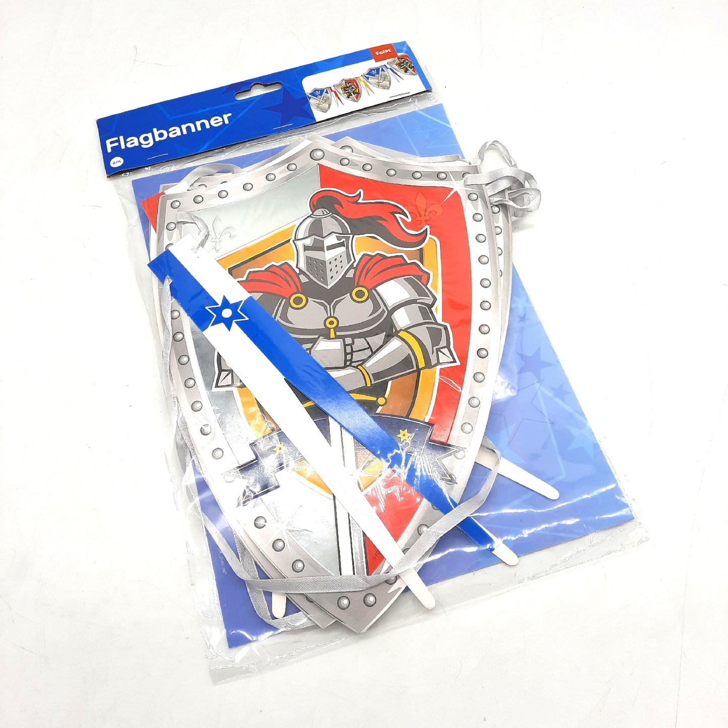Folat Wimpelkette Party Dekoration Knights 6 Meter Burg Ritterfest Fahnenlinie
