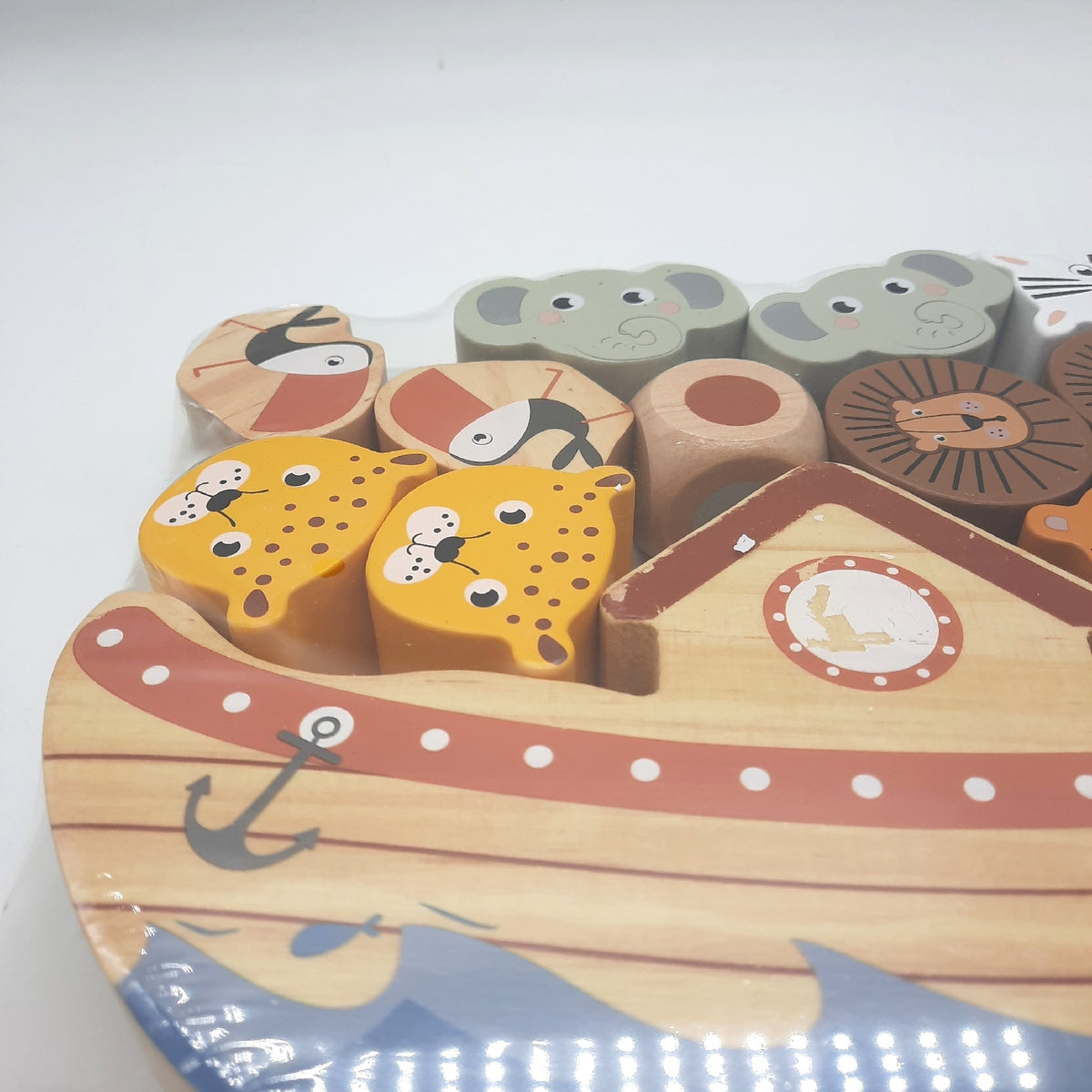 Balansspel Ark Safari 20 x 25 x 12 cm Farbfehler am Schiff