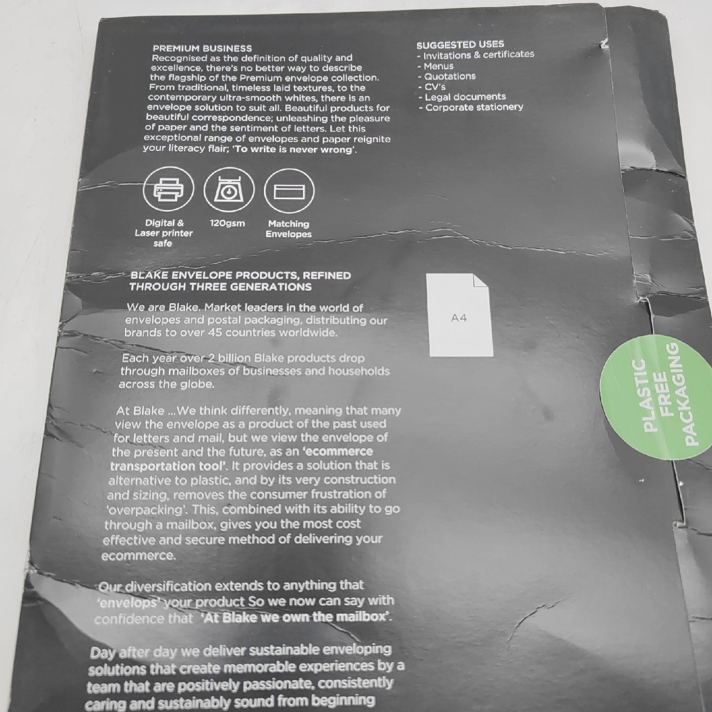 Blake Papier Bürobedarf Premium Business A4 297 x 210 mm 120 g qm Papierqualität