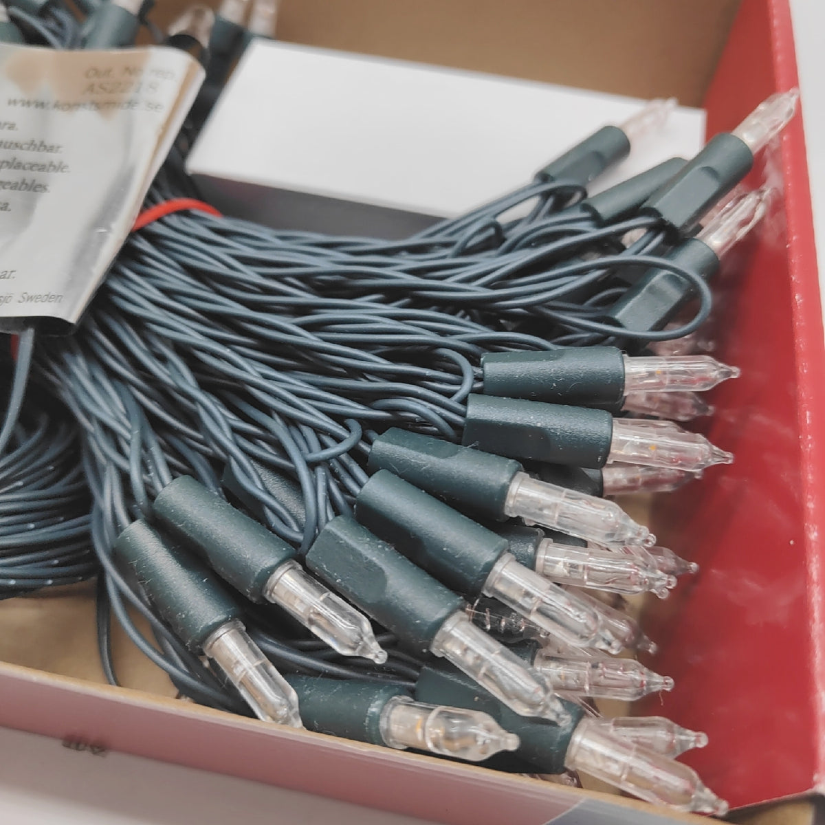 Konstsmide Minilichterkette Weihnachtsbeleuchtung 120 warm weiße LED Beleuchtung