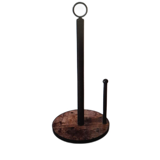 OROPY Küchenrollenhalter Küchenzubehör Haushalt Stehend Holzbasis Landhausstil stabil elegant