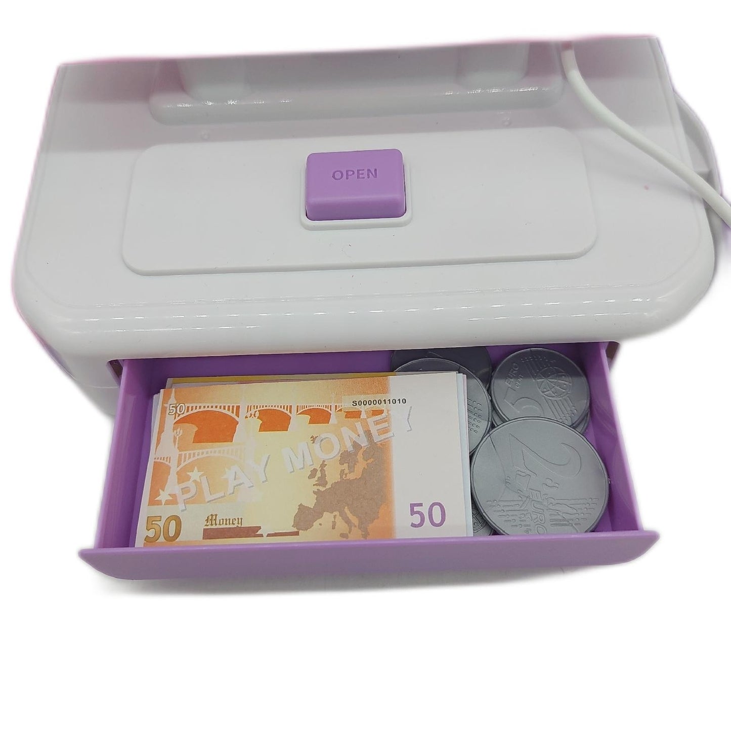 LINFUN KIDS Kinder Kasse Spielzeug Scanner moderne Supermarkt Batteriefach fehlt