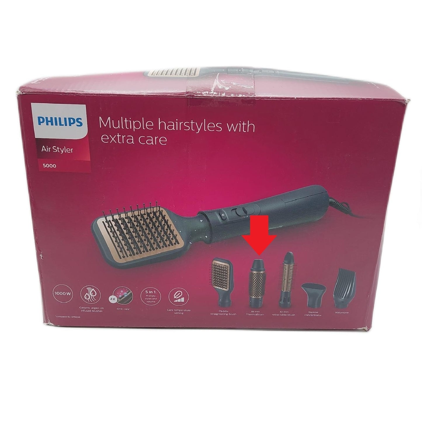 Philips Airstyler Serie 5000 Haarstyler 4 Aufsätze 38