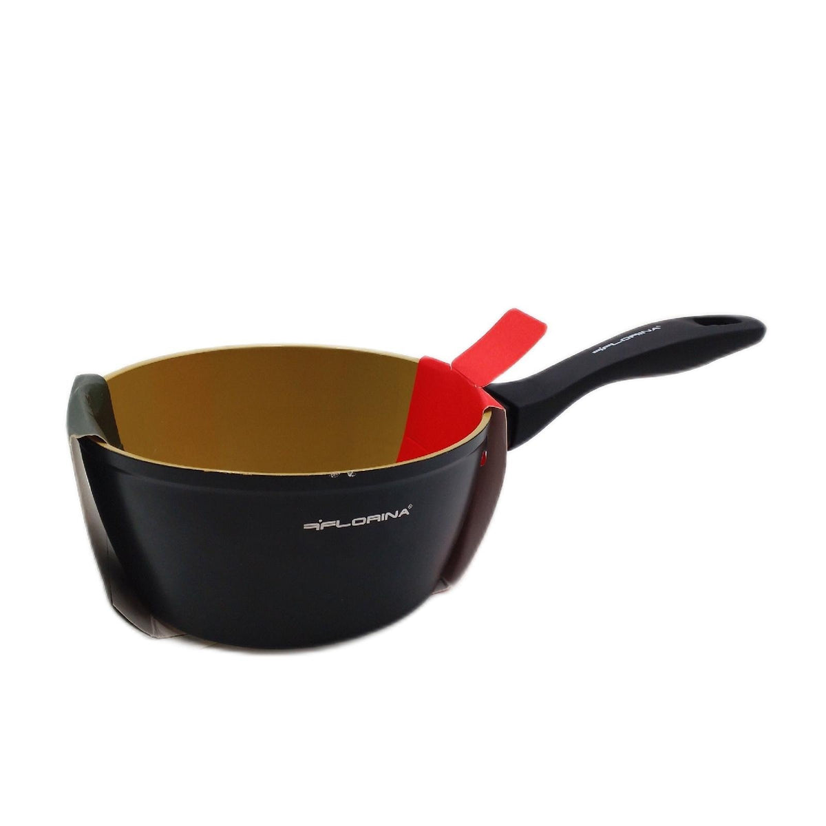 FLORINA AMVEGAN Aluminium Kasserolle 16 cm 11 L leichte Randbeschäd