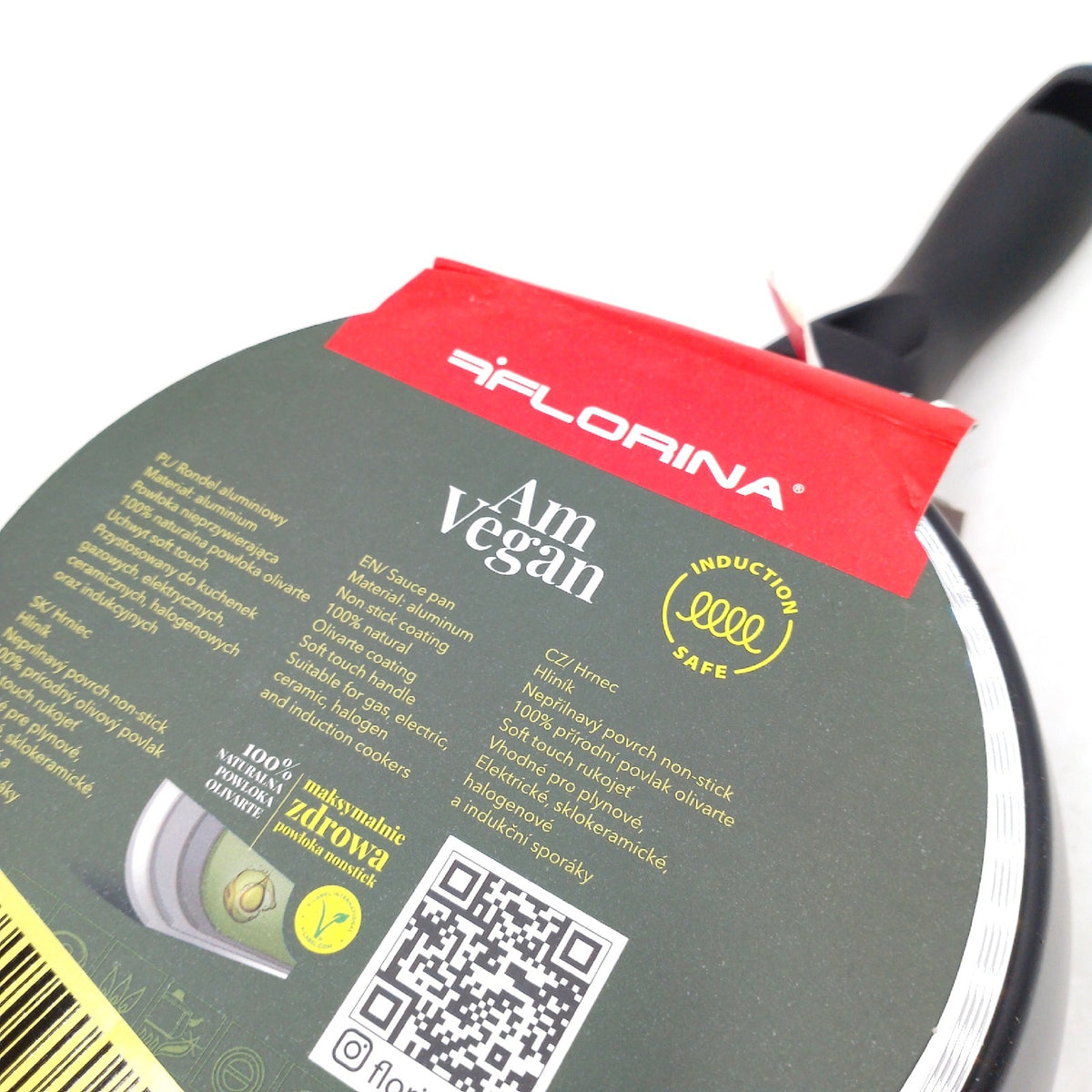 FLORINA AMVEGAN Aluminium Kasserolle 16 cm 11 L leichte Randbeschäd