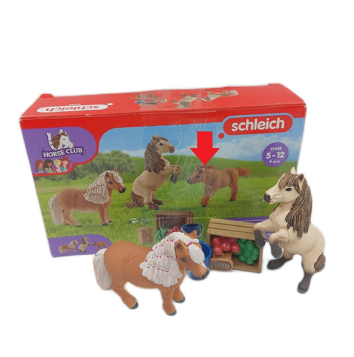 Schleich 41432 Mini Shetty Familie ab 5 Jahren Horse Club ohne Fohlen