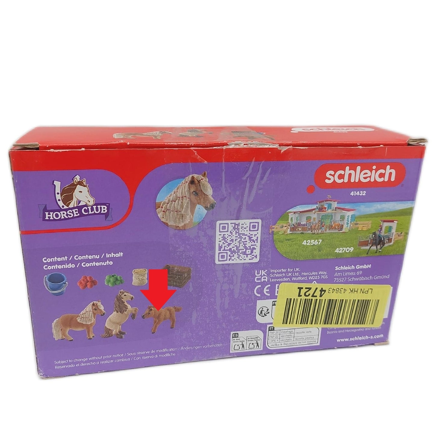Schleich 41432 Mini Shetty Familie ab 5 Jahren Horse Club ohne Fohlen
