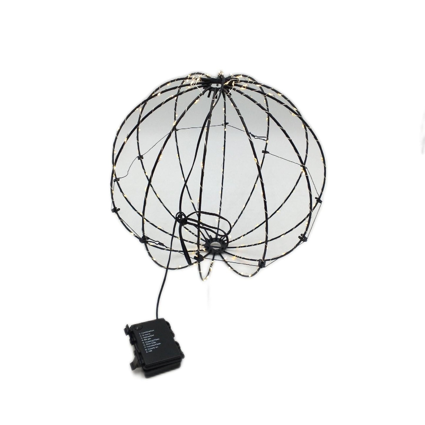 Joomer LED Kugel Lichter Weihnachtsbeleuchtung Außen Batterie Hängende Timer Dekoration