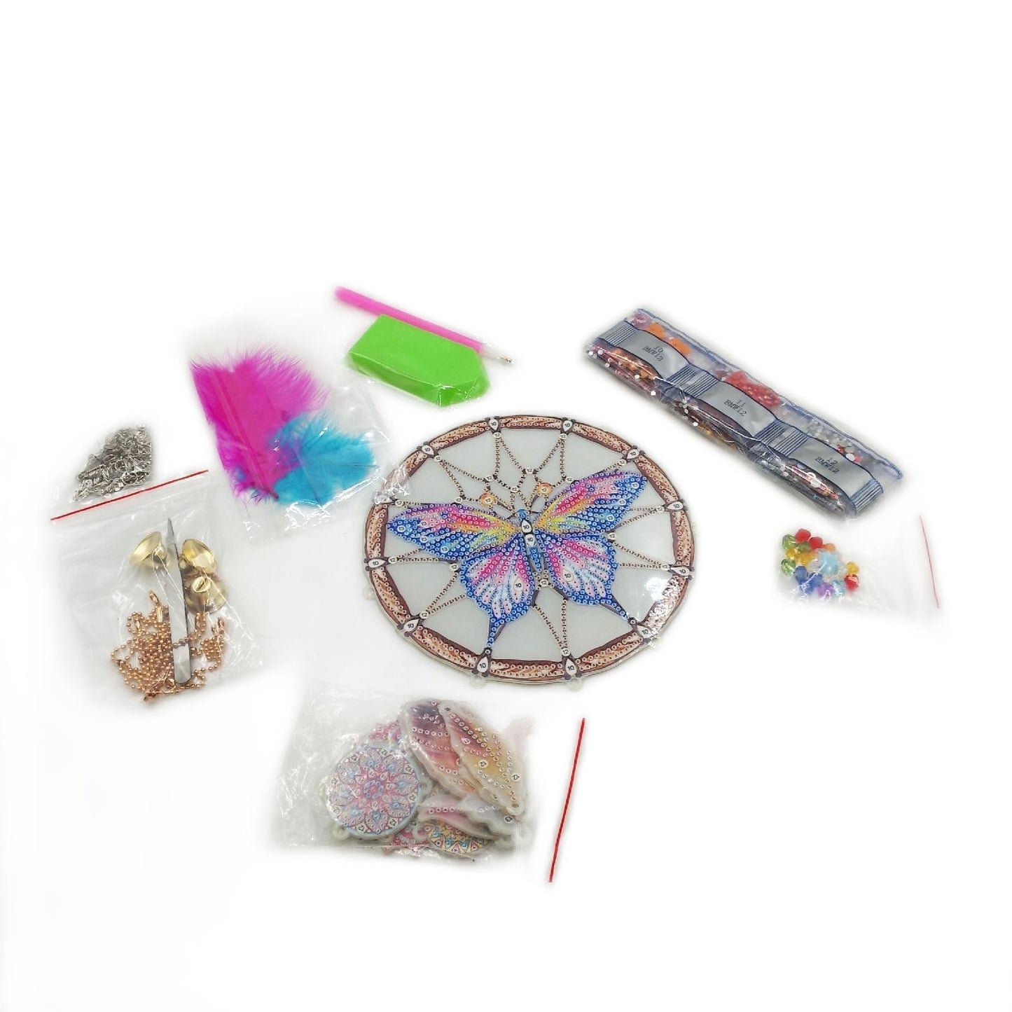 posionks Traumfänger Bastelset Schmetterling Diamond Art Handarbeit Kreativspaß