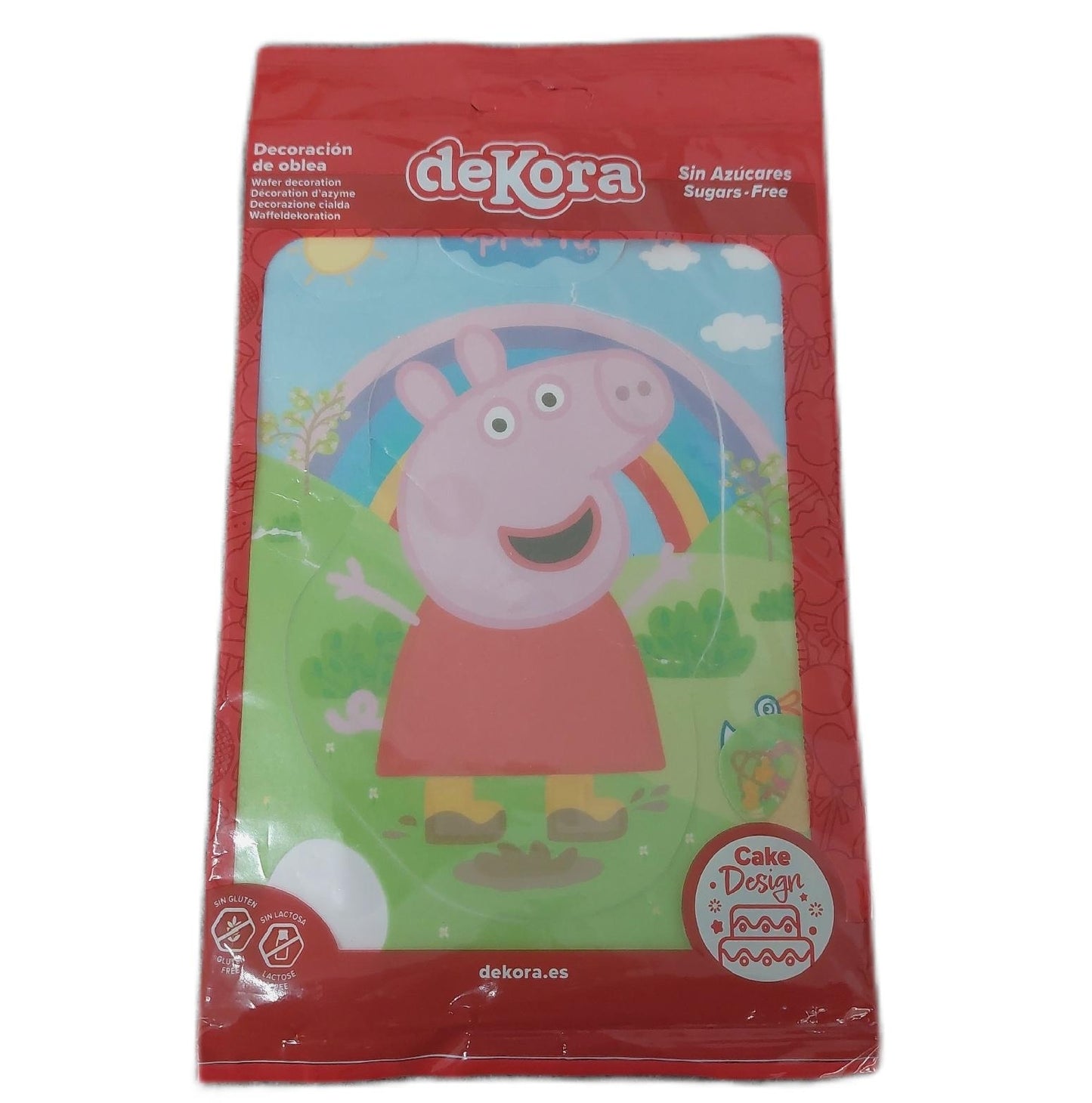 Dekora Tortendeko Torten Zubehör Essbar zum Ausschneiden Peppa Wutz Motiv Kinderparty