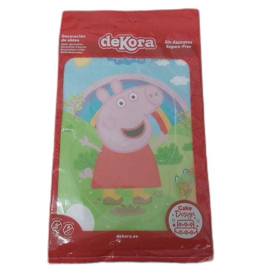 Dekora Tortendeko Torten Zubehör Essbar zum Ausschneiden Peppa Wutz Motiv Kinderparty